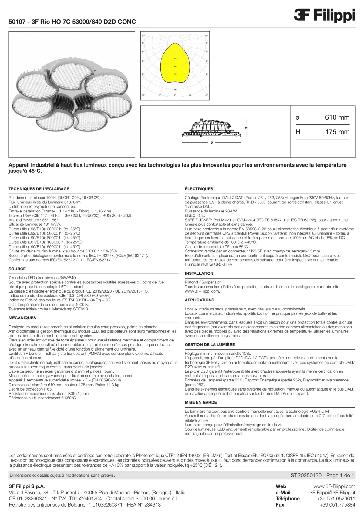 50107 - 3F Rio HO 7C 53000-840 D2D CONC - Datasheet - fr