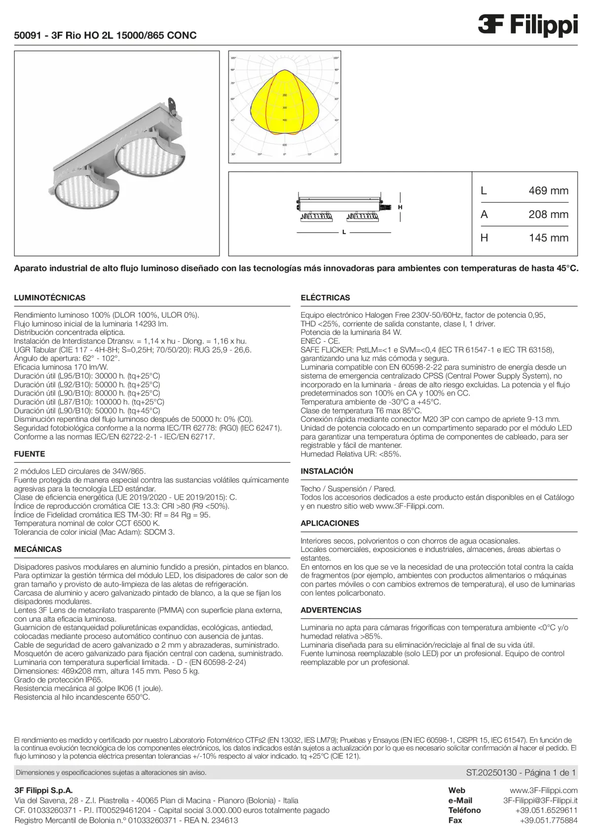 50091 - 3F Rio HO 2L 15000-865 CONC - Datasheet - es