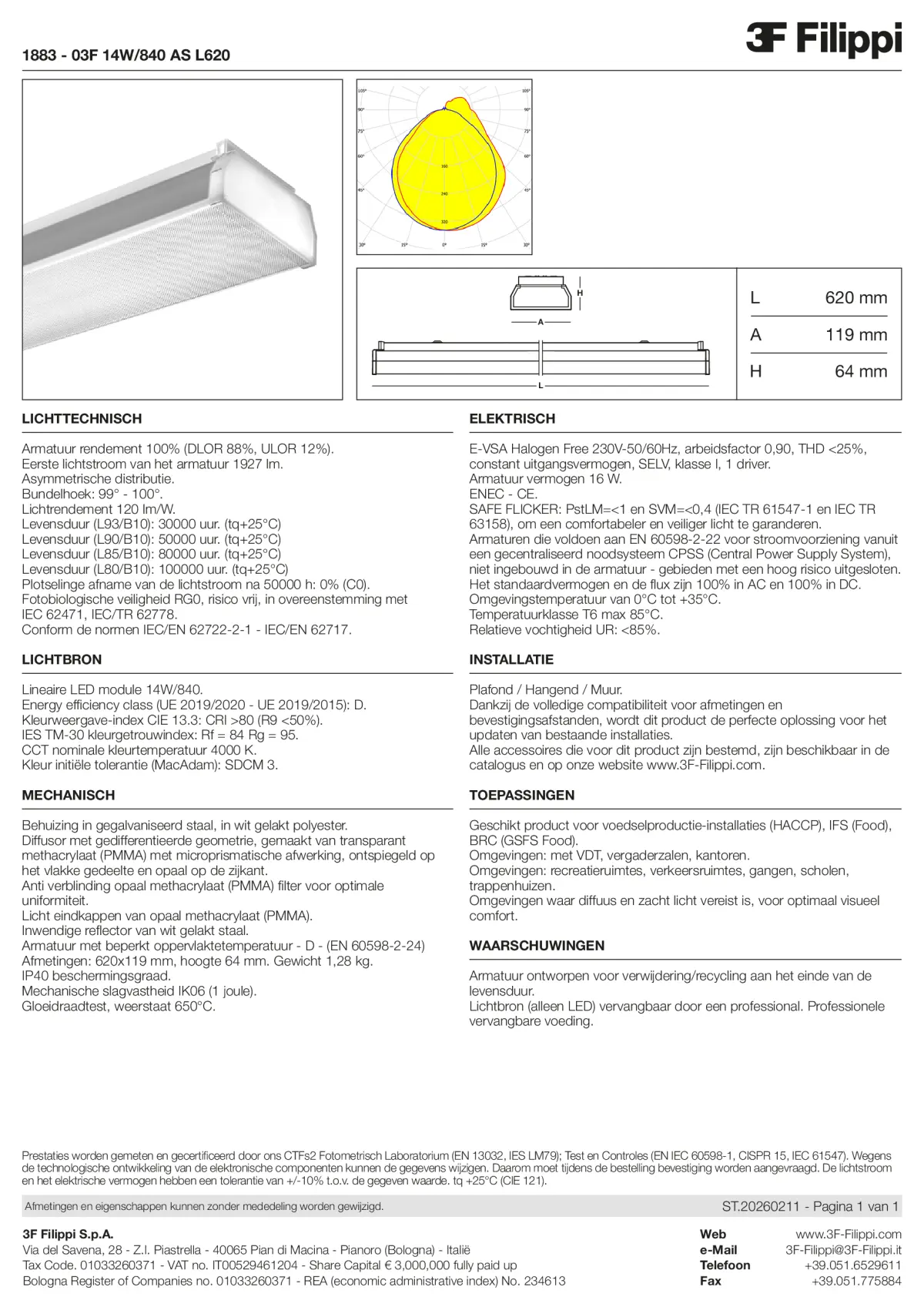 1883 - 03F 14W-840 AS L620 - Datasheet - nl