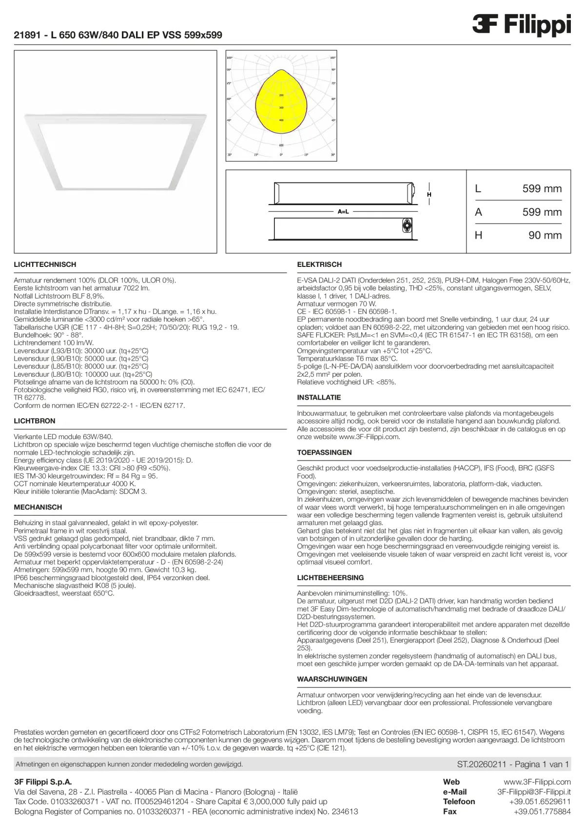 21891 - L 650 63W-840 DALI EP VSS 599x599 - Datasheet - nl