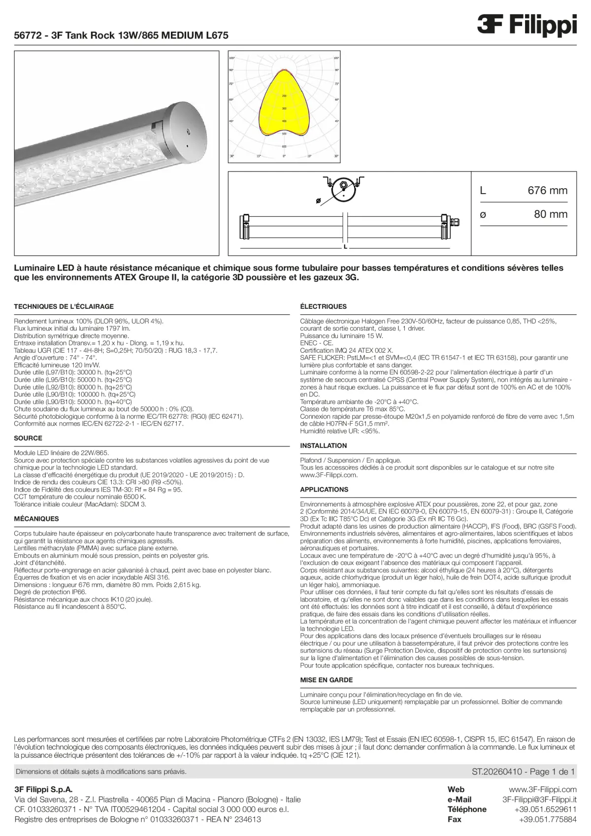 56772 - 3F Tank Rock 13W-865 MEDIUM L675 - Datasheet - fr