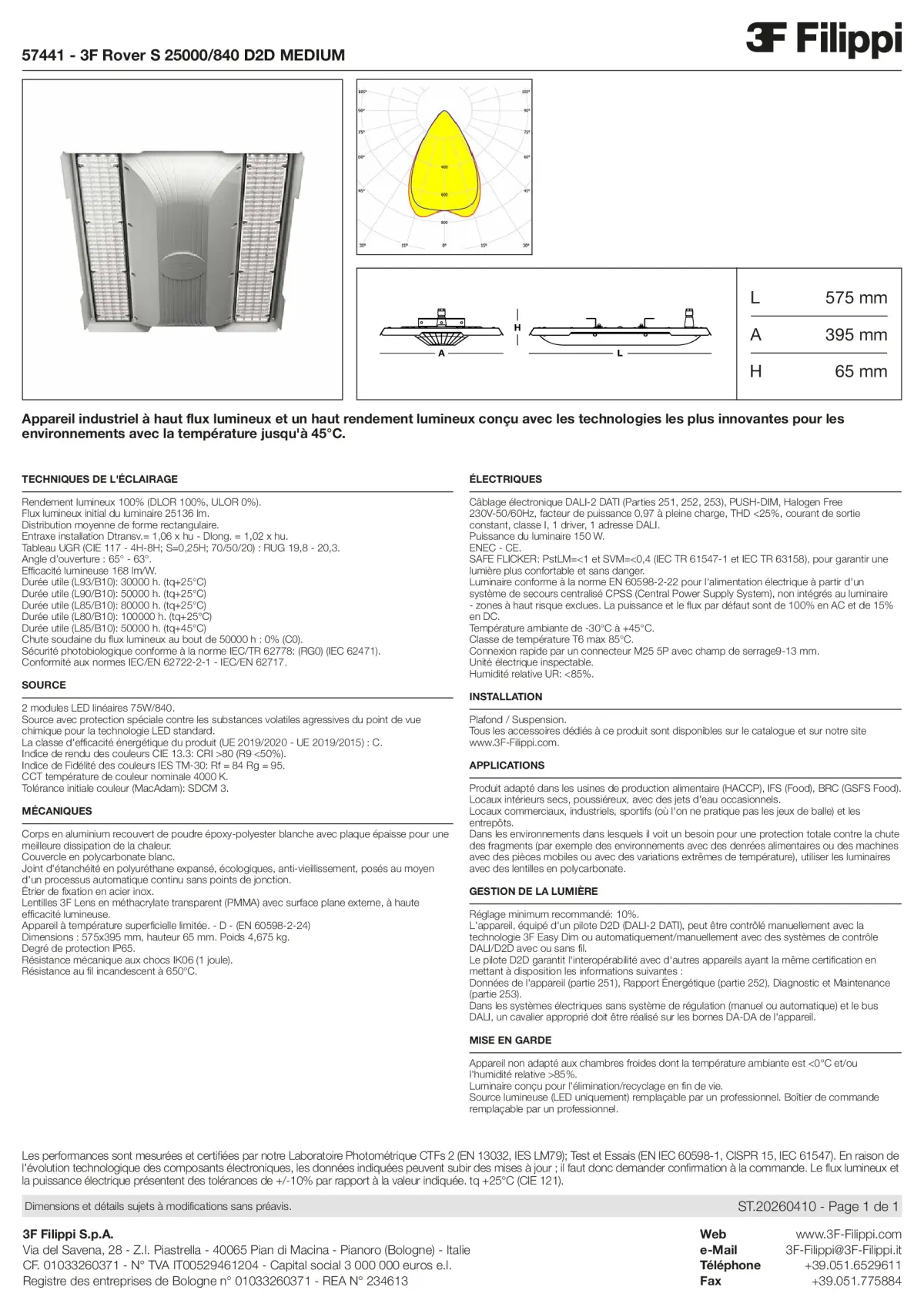 57441 - 3F Rover S 25000-840 D2D MEDIUM - Datasheet - fr