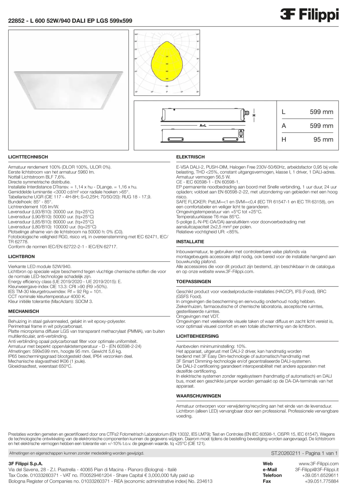 22852 - L 600 52W-940 DALI EP LGS 599x599 - Datasheet - nl