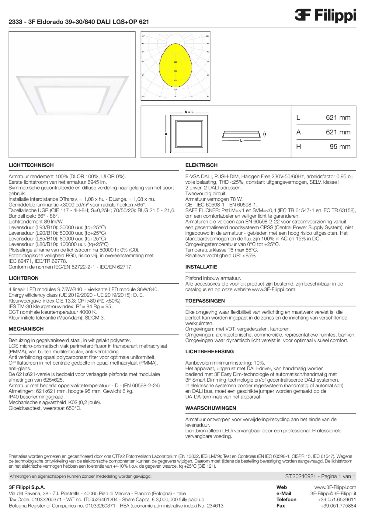 2333 - 3F Eldorado 39+30-840 DALI LGS+OP 621 - Datasheet - nl