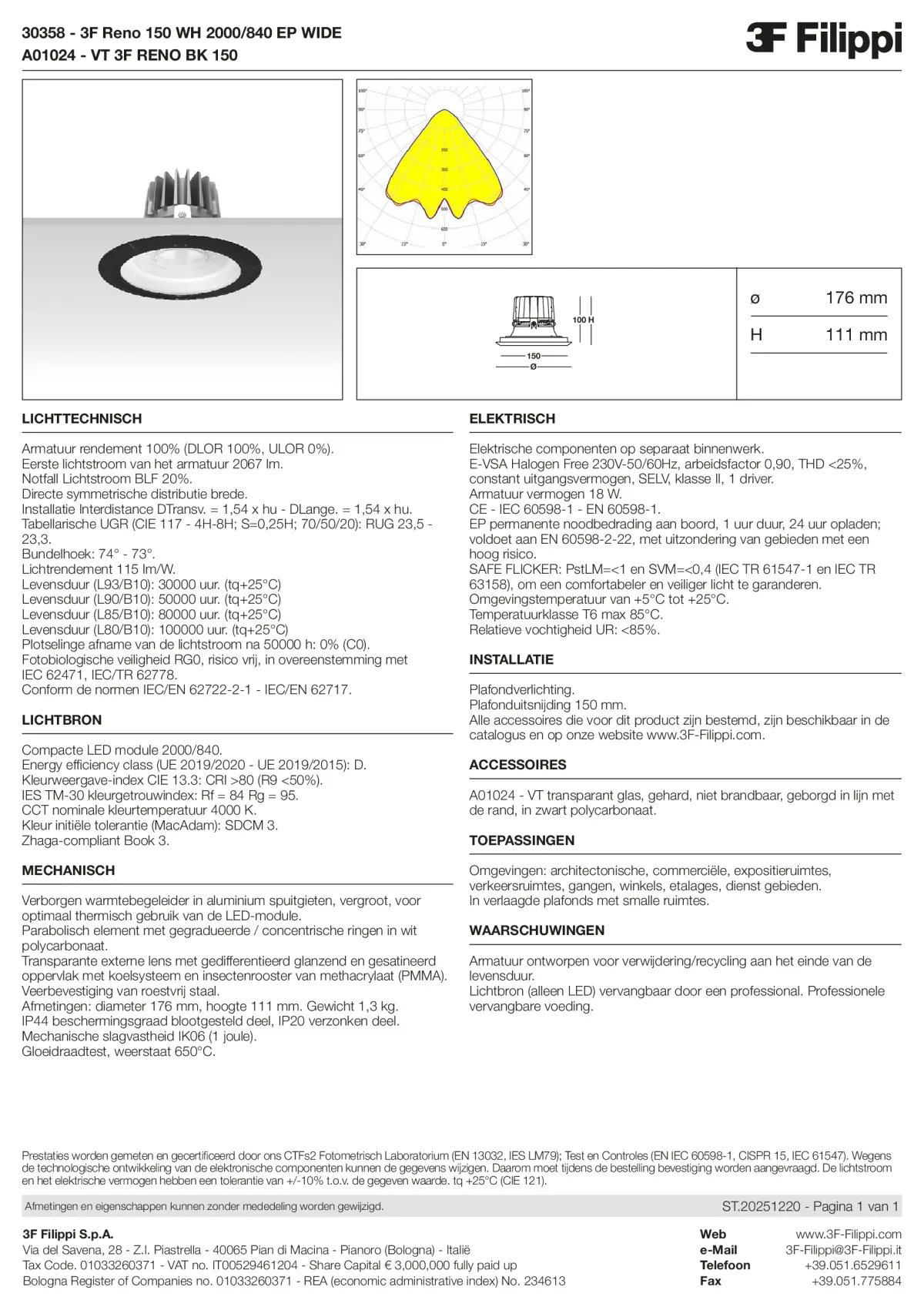 30358+A01024 - 3F Reno 150 WH 2000-840 EP WIDE + VT BK - Datasheet - nl