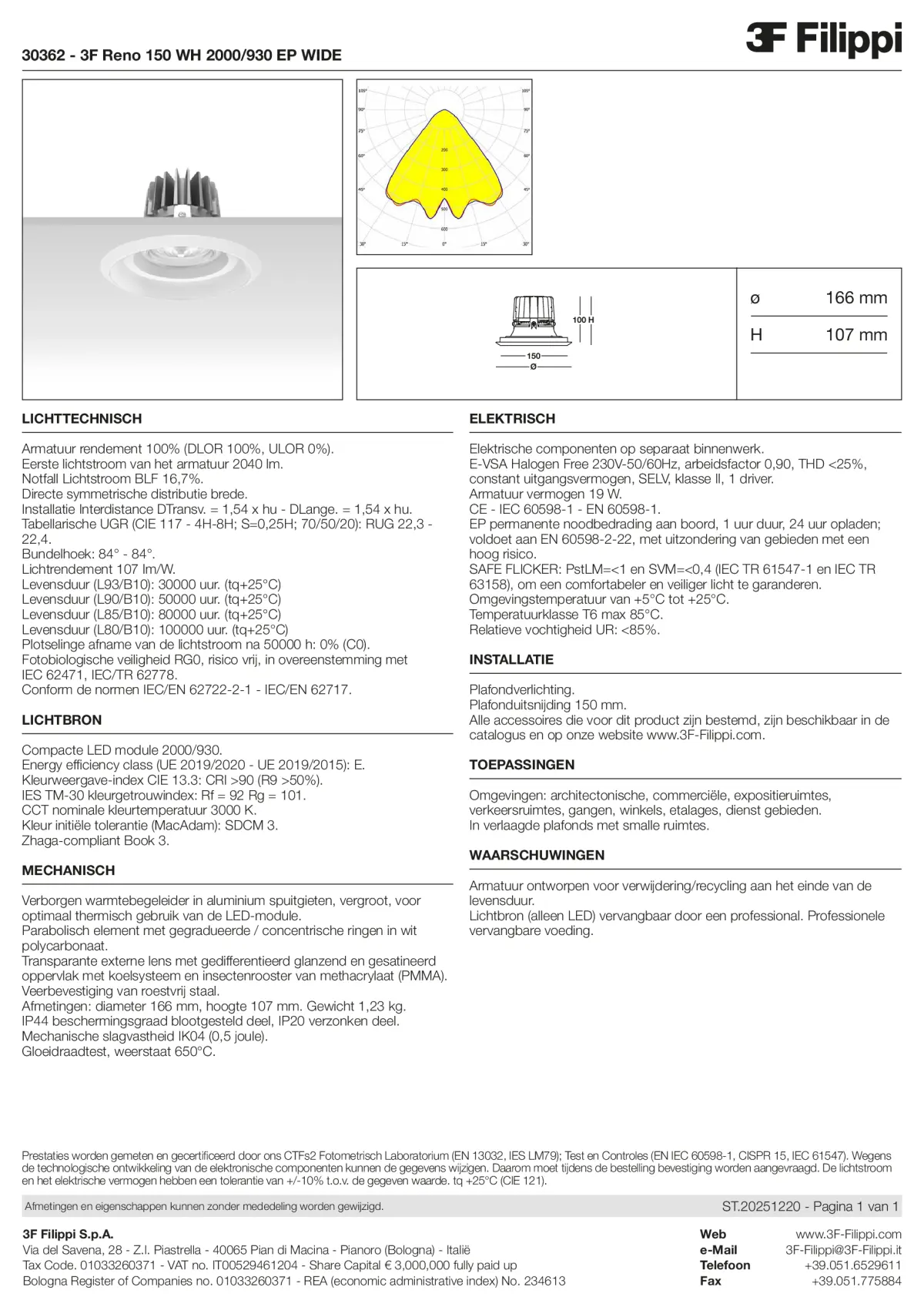 30362 - 3F Reno 150 WH 2000-930 EP WIDE - Datasheet - nl