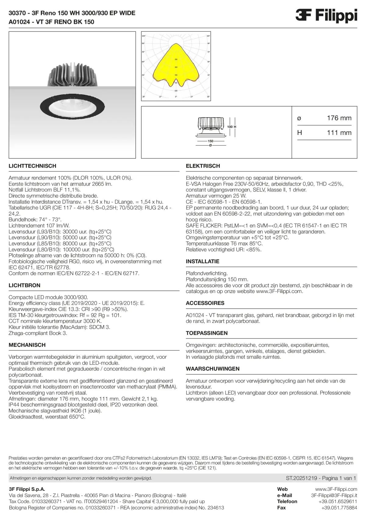 30370+A01024 - 3F Reno 150 WH 3000-930 EP WIDE + VT BK - Datasheet - nl