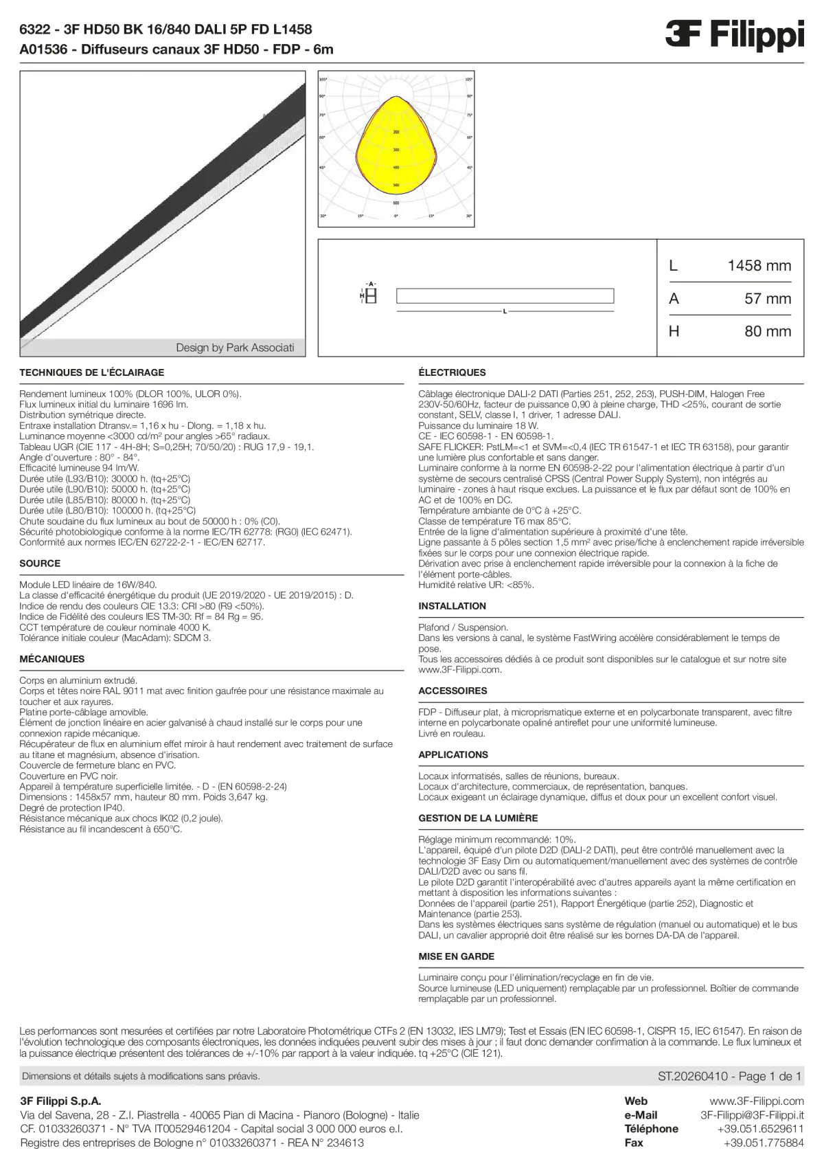 6322+A01536 - 3F HD50 BK 16-840 DALI 5P FD L1458 + FDP - Datasheet - fr