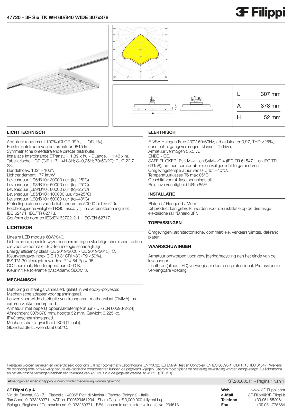 47720 - 3F Six TK WH 60-840 WIDE 307x378 - Datasheet - nl