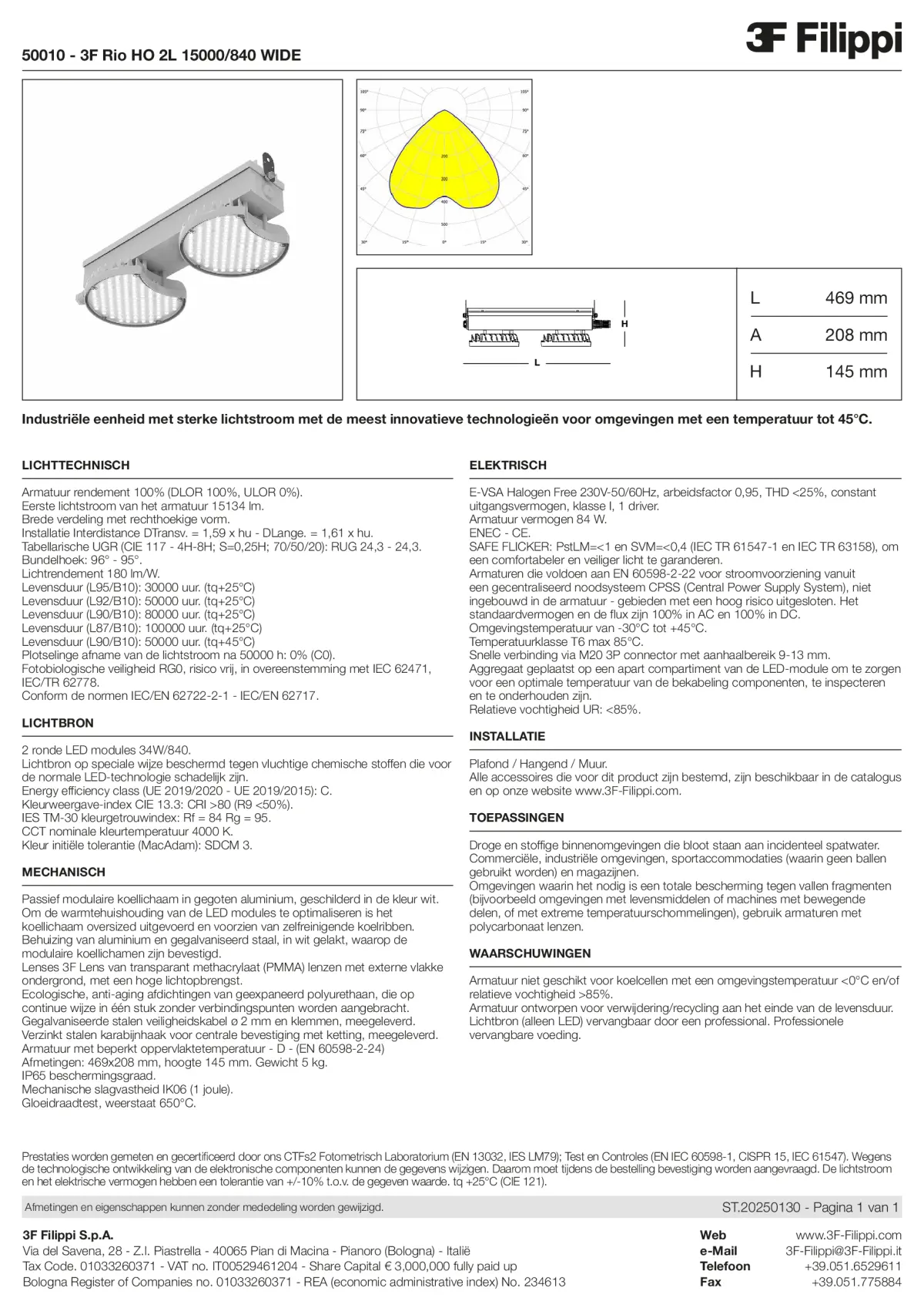 50010 - 3F Rio HO 2L 15000-840 WIDE - Datasheet - nl