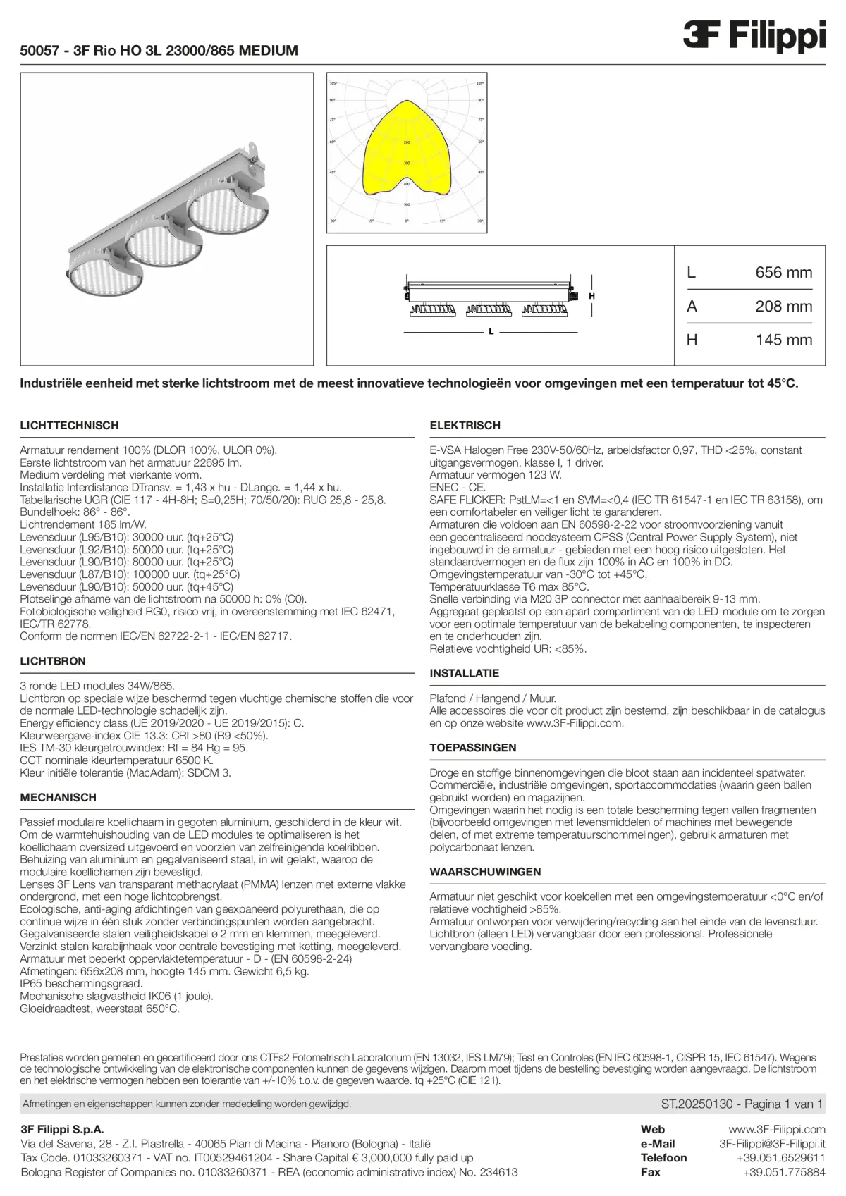 50057 - 3F Rio HO 3L 23000-865 MEDIUM - Datasheet - nl