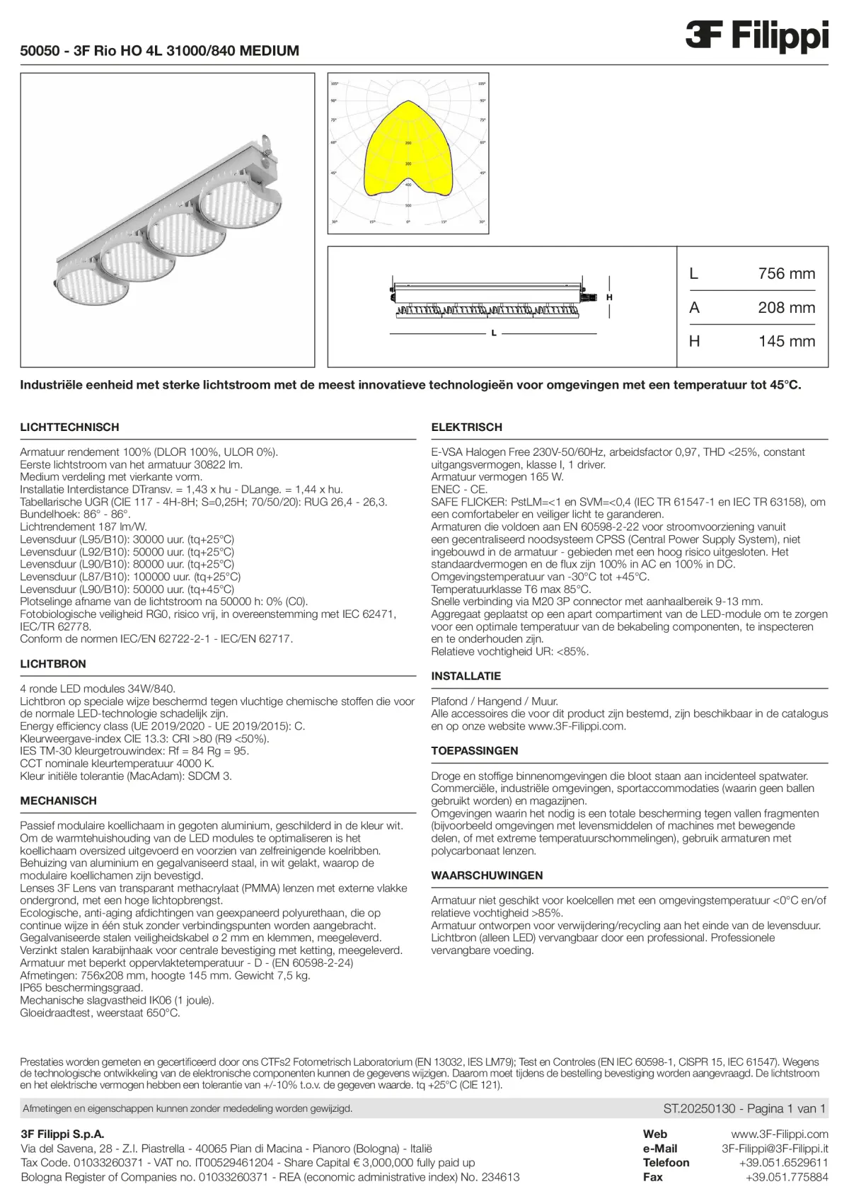 50050 - 3F Rio HO 4L 31000-840 MEDIUM - Datasheet - nl