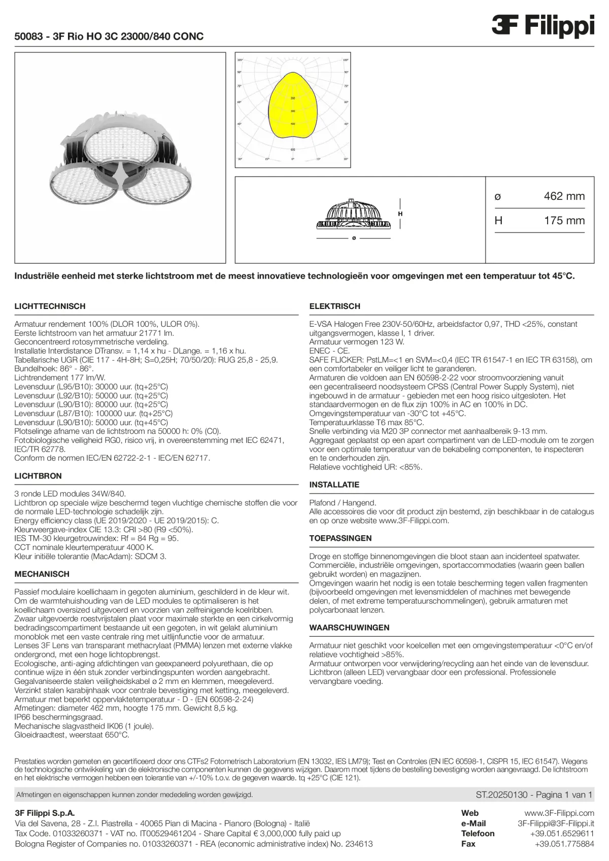 50083 - 3F Rio HO 3C 23000-840 CONC - Datasheet - nl