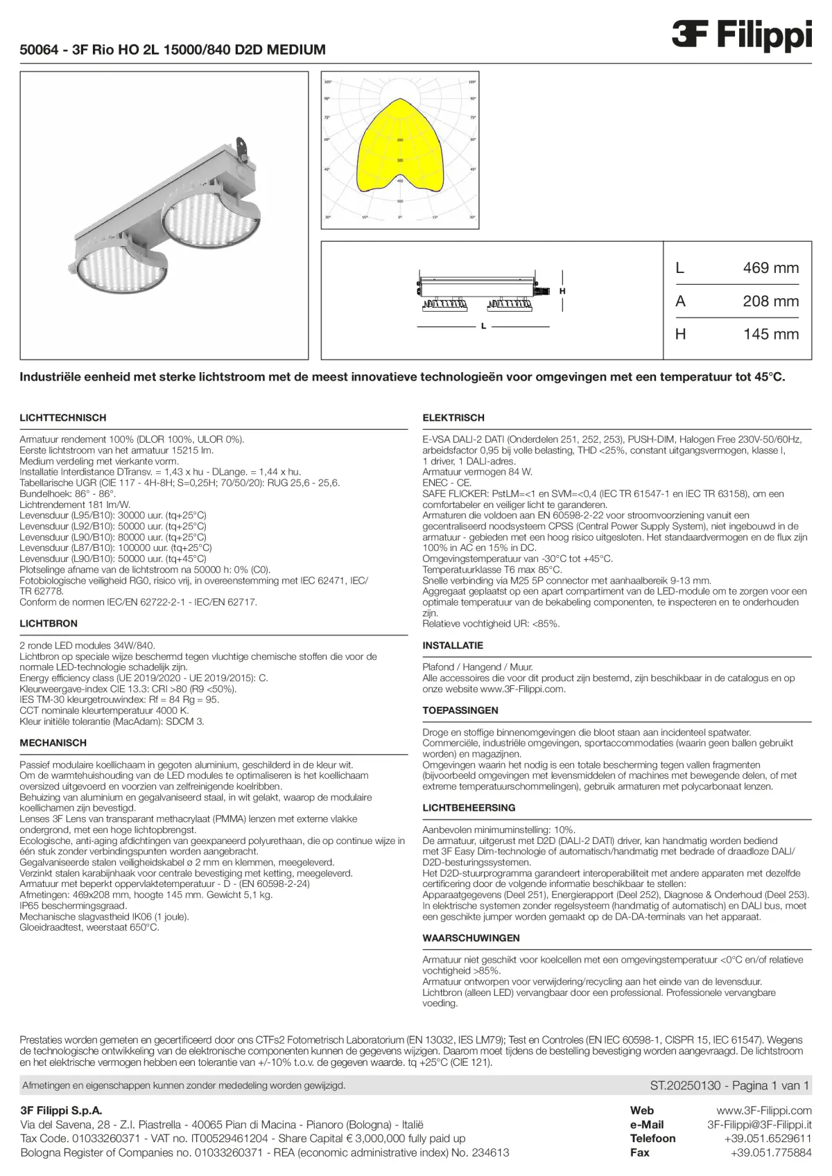 50064 - 3F Rio HO 2L 15000-840 D2D MEDIUM - Datasheet - nl