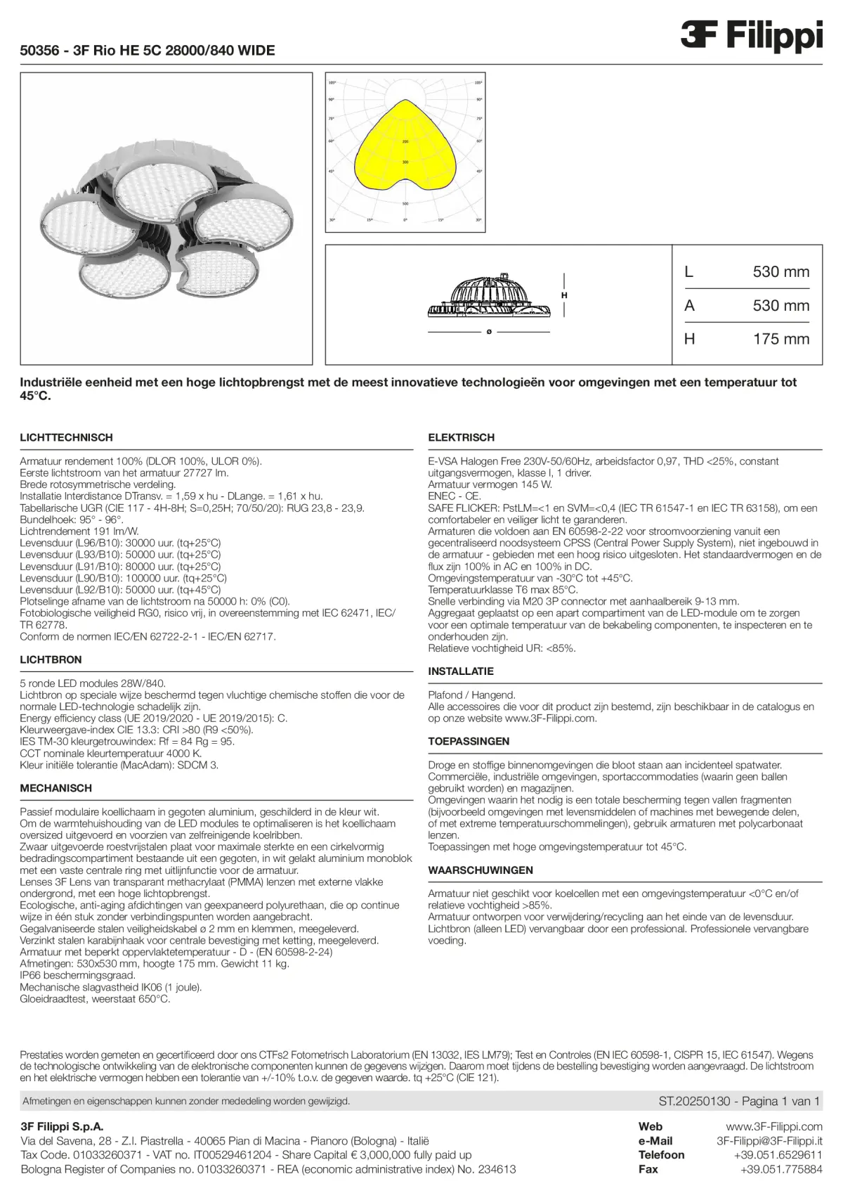 50356 - 3F Rio HE 5C 28000-840 WIDE - Datasheet - nl