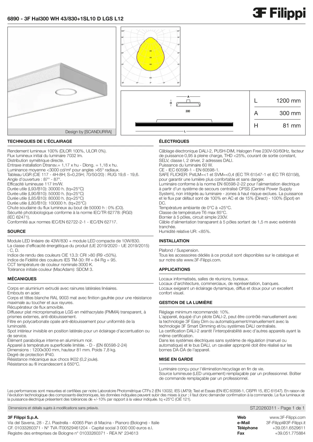 6890 - 3F Hal300 WH 43-830+1SL10 D LGS L12 - Datasheet - fr