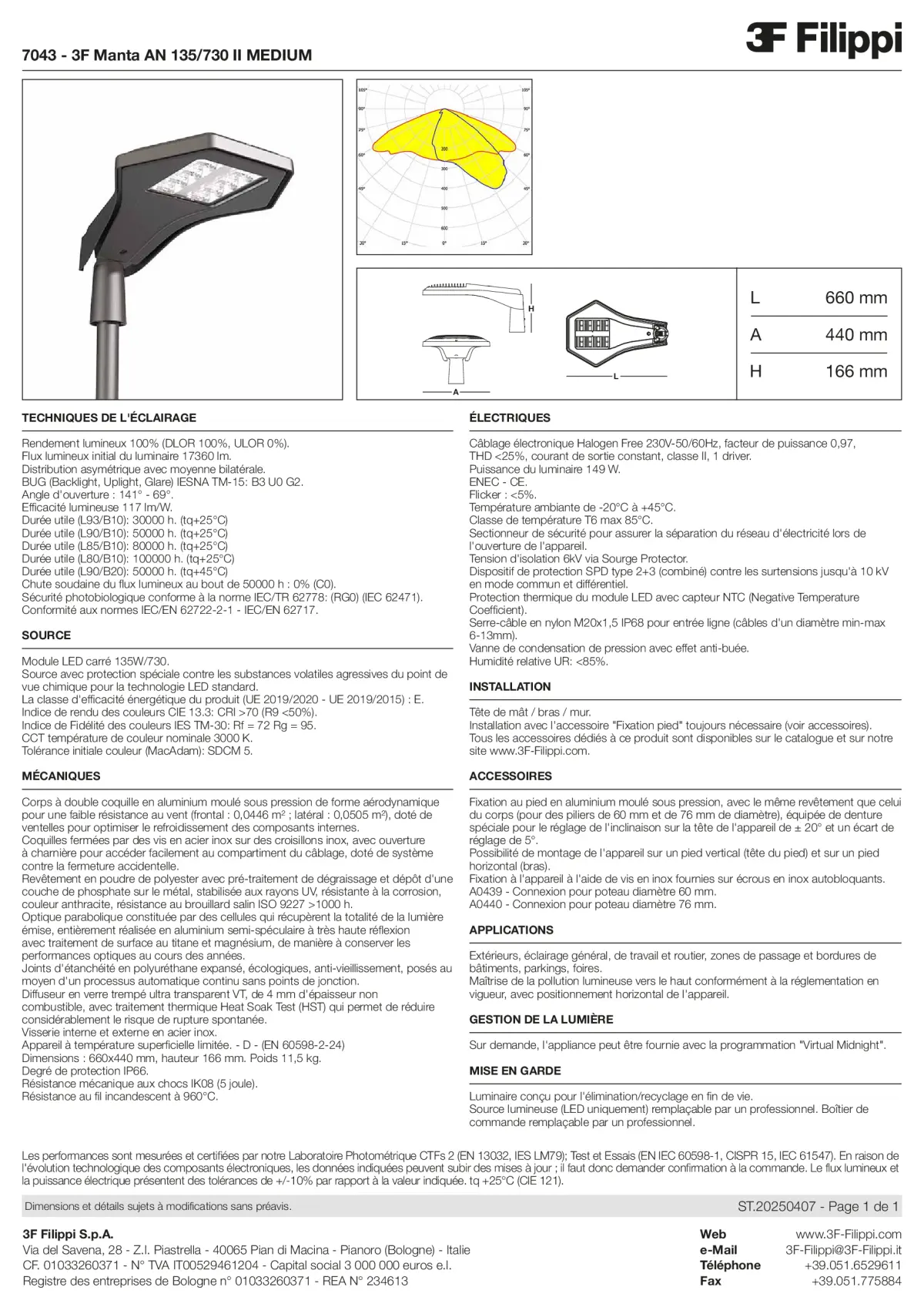 7043 - 3F Manta AN 135-730 II MEDIUM - Datasheet - fr