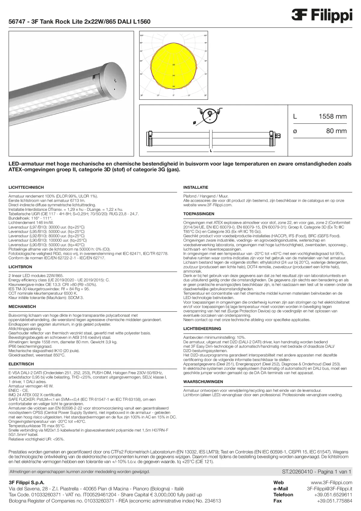 56747 - 3F Tank Rock Lite 2x22W-865 DALI L1560 - Datasheet - nl