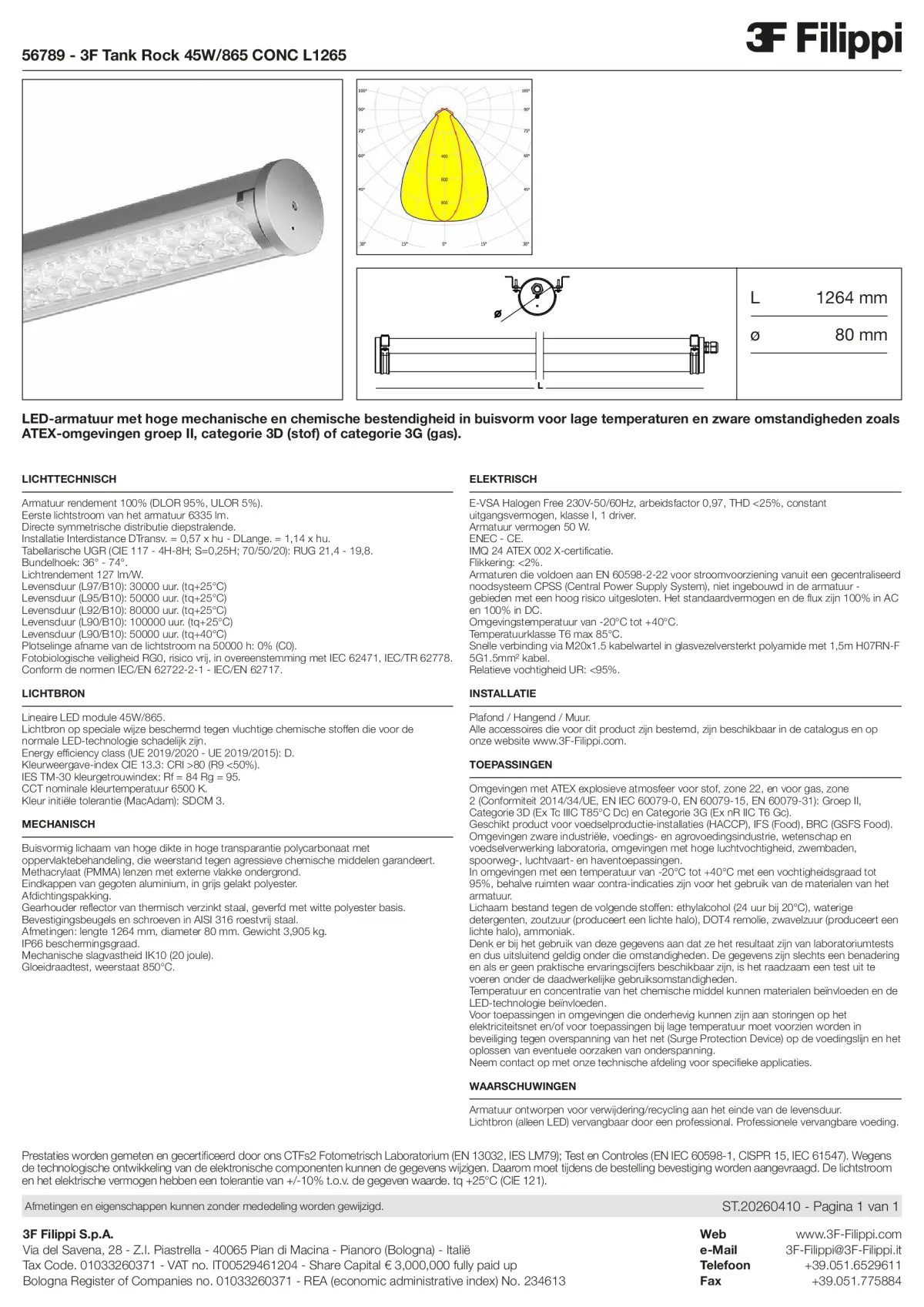 56789 - 3F Tank Rock 45W-865 CONC L1265 - Datasheet - nl