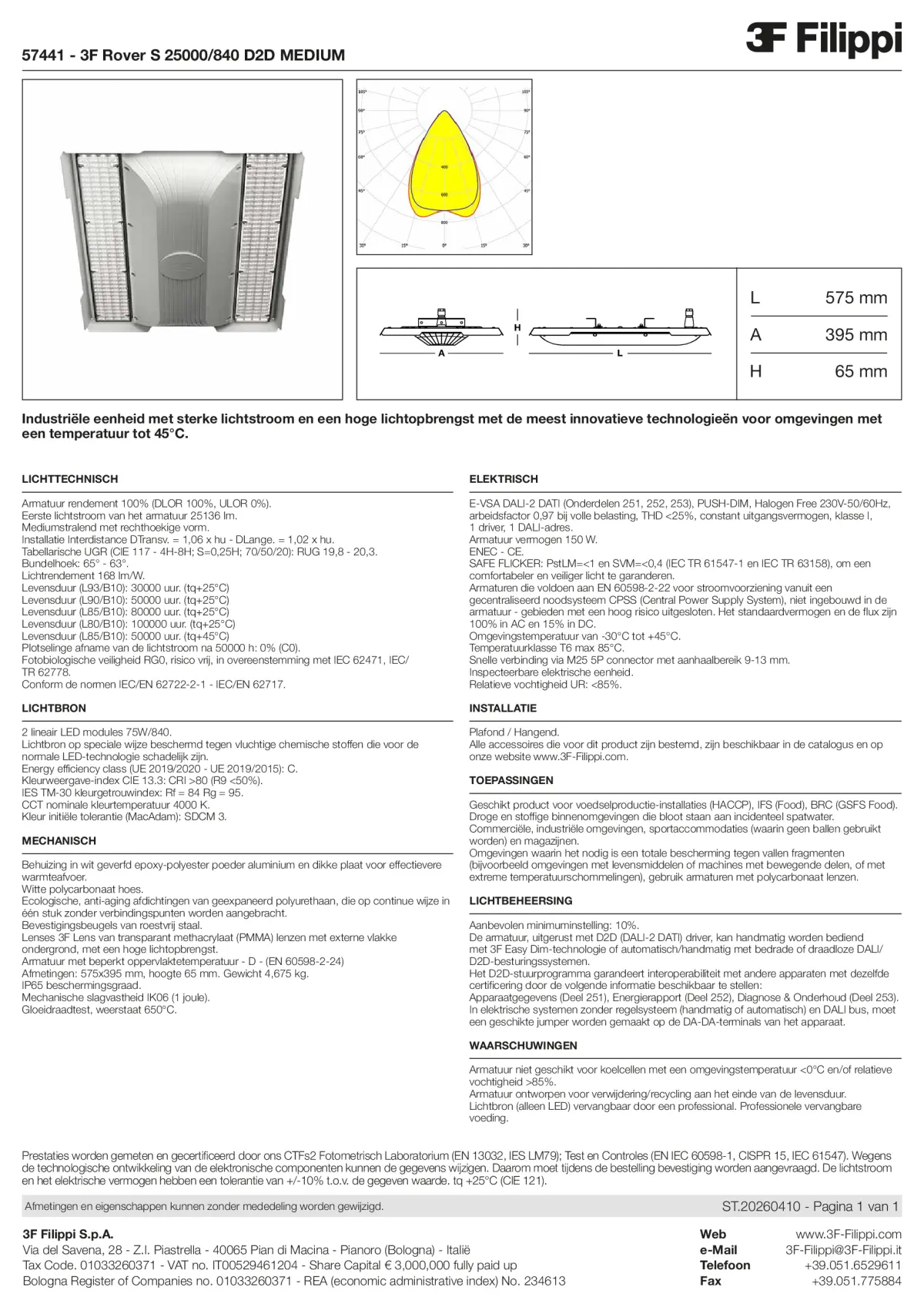 57441 - 3F Rover S 25000-840 D2D MEDIUM - Datasheet - nl