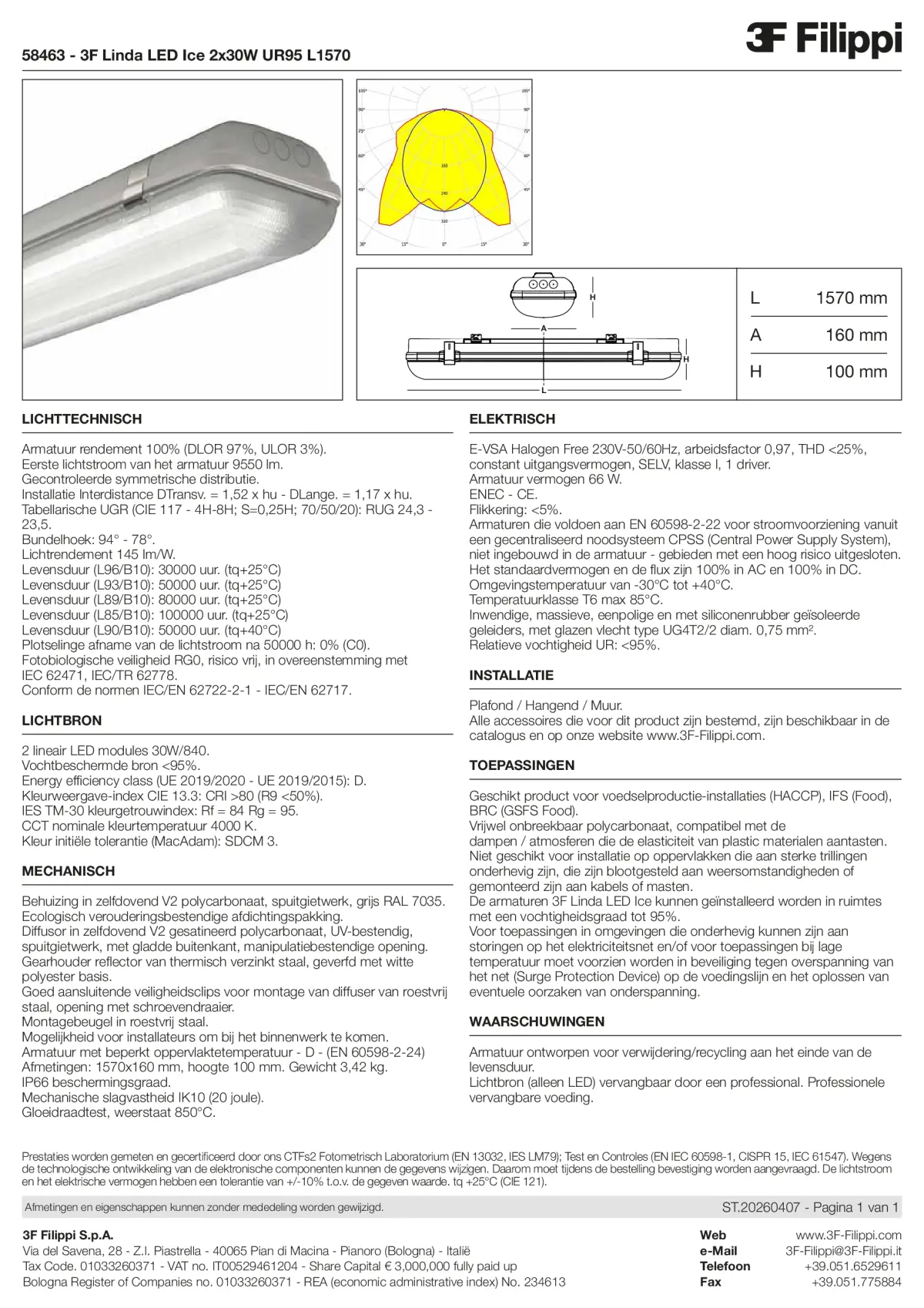 58463 - 3F Linda LED Ice 2x30W UR95 L1570 - Datasheet - nl