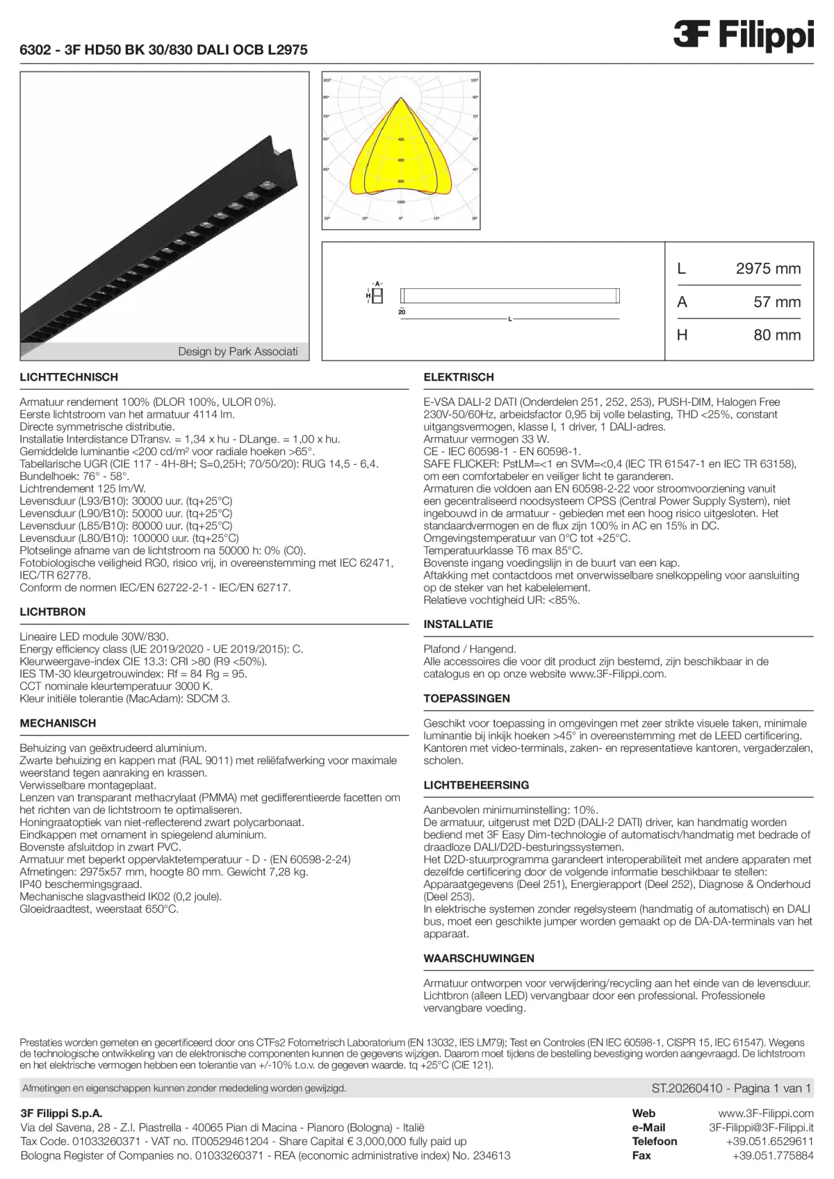 6302 - 3F HD50 BK 30-830 DALI OCB L2975 - Datasheet - nl