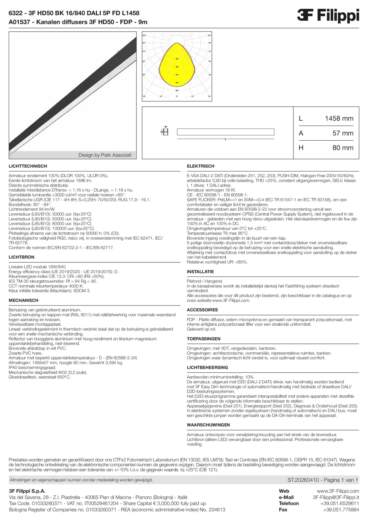 6322+A01537 - 3F HD50 BK 16-840 DALI 5P FD L1458 + FDP - Datasheet - nl