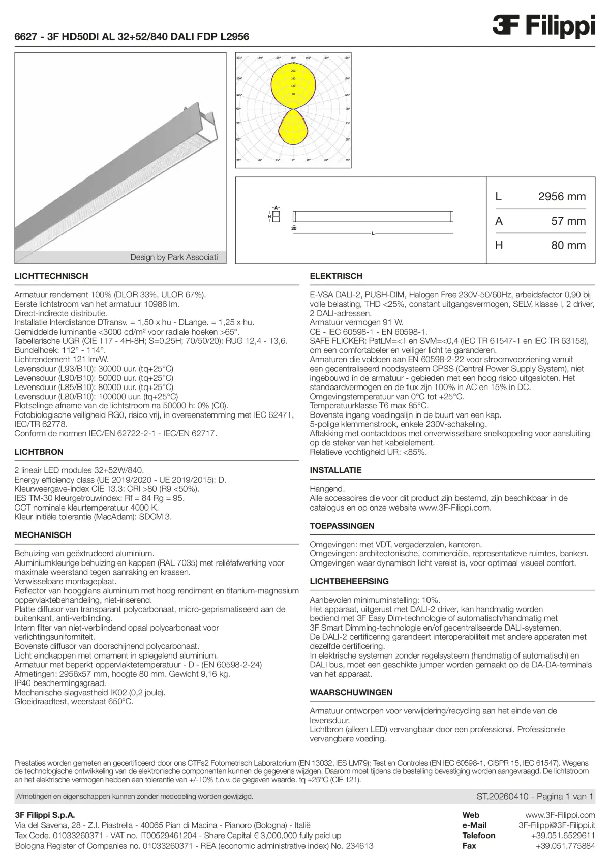 6627 - 3F HD50DI AL 32+52-840 DALI FDP L2956 - Datasheet - nl