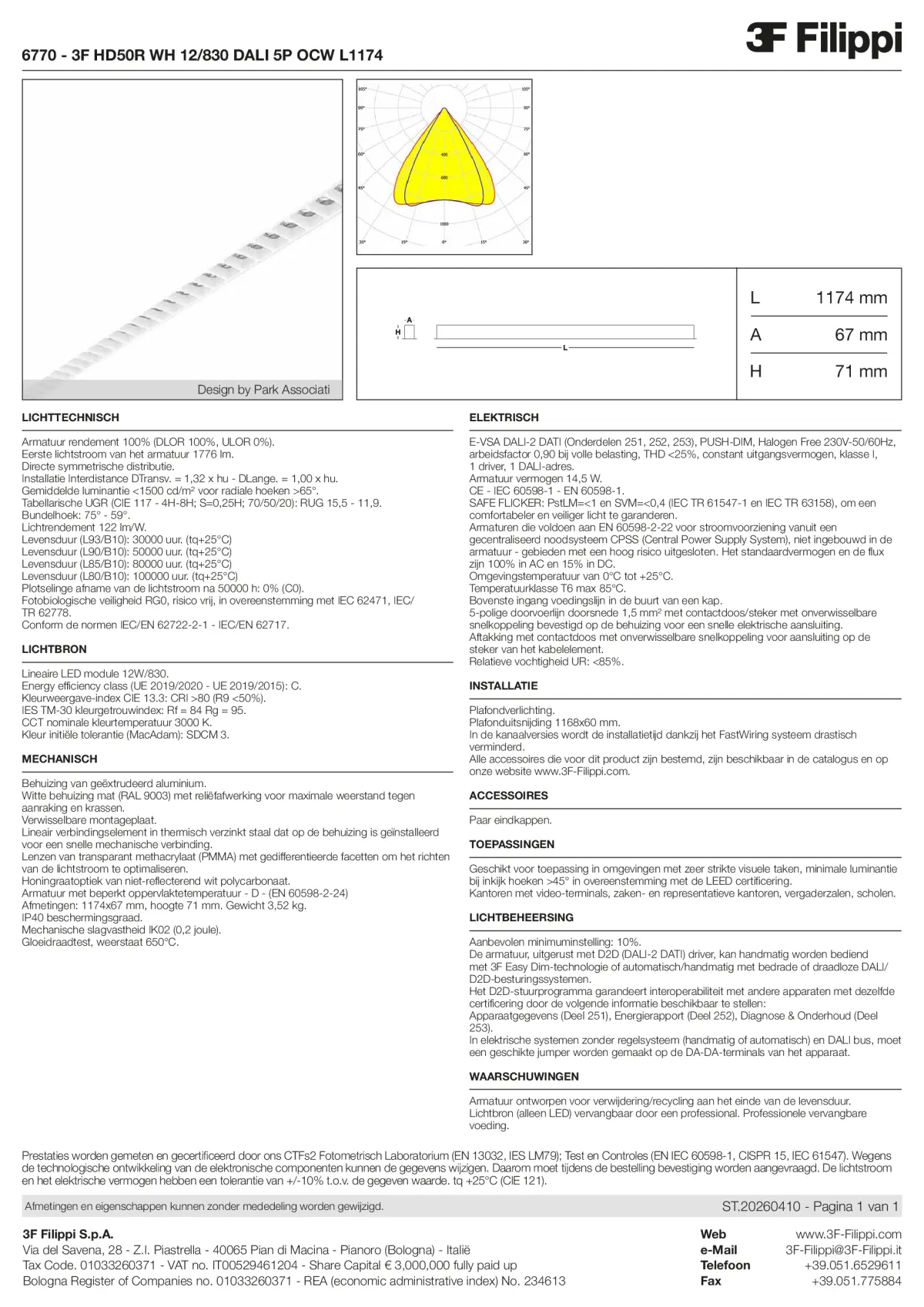 6770 - 3F HD50R WH 12-830 DALI 5P OCW L1174 - Datasheet - nl