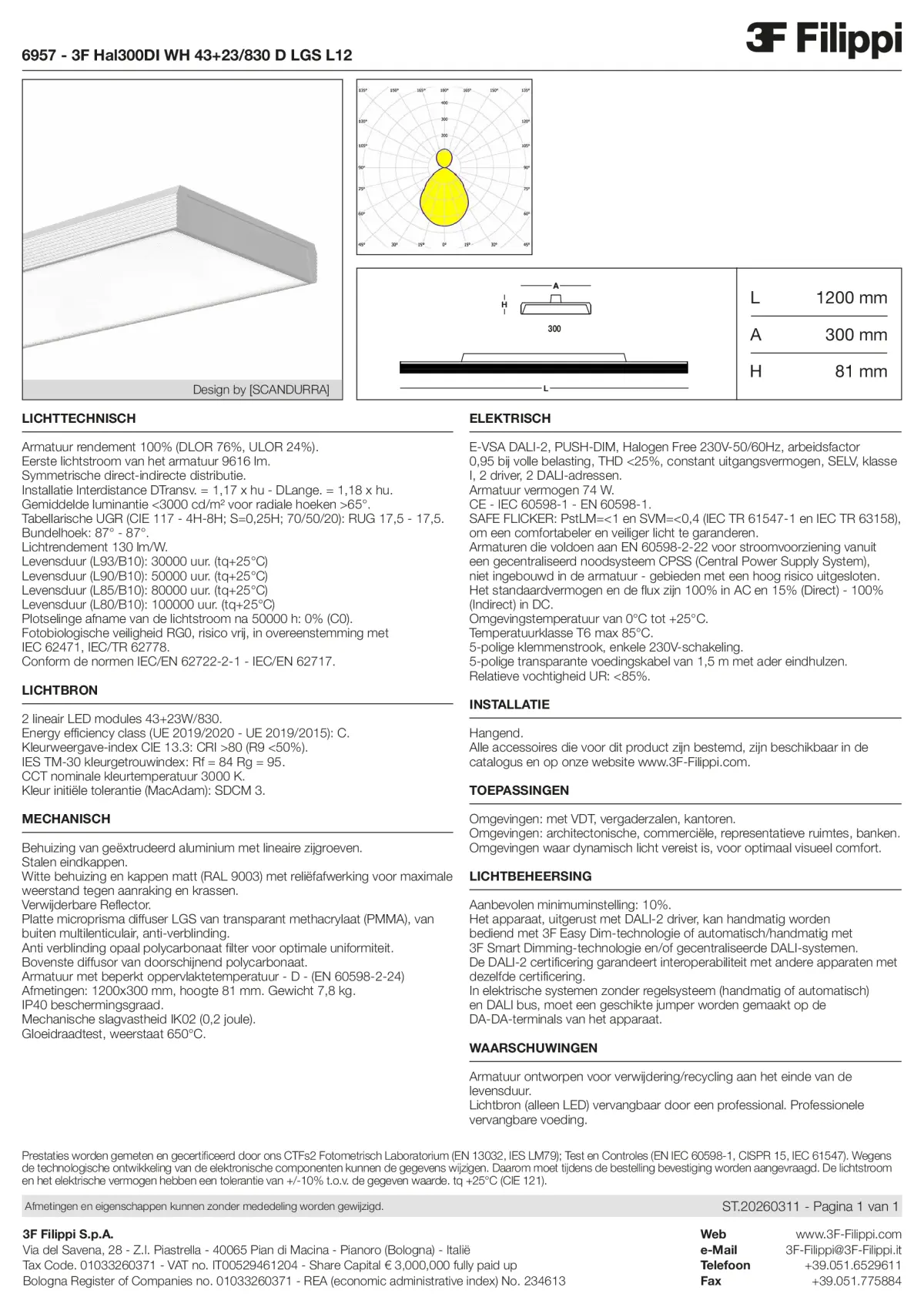 6957 - 3F Hal300DI WH 43+23-830 D LGS L12 - Datasheet - nl