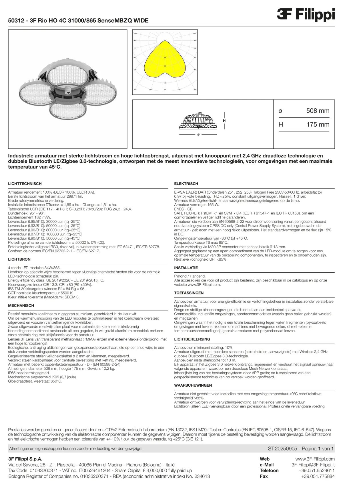 50312 - 3F Rio HO 4C 31000-865 SenseMBZQ WIDE - Datasheet - nl