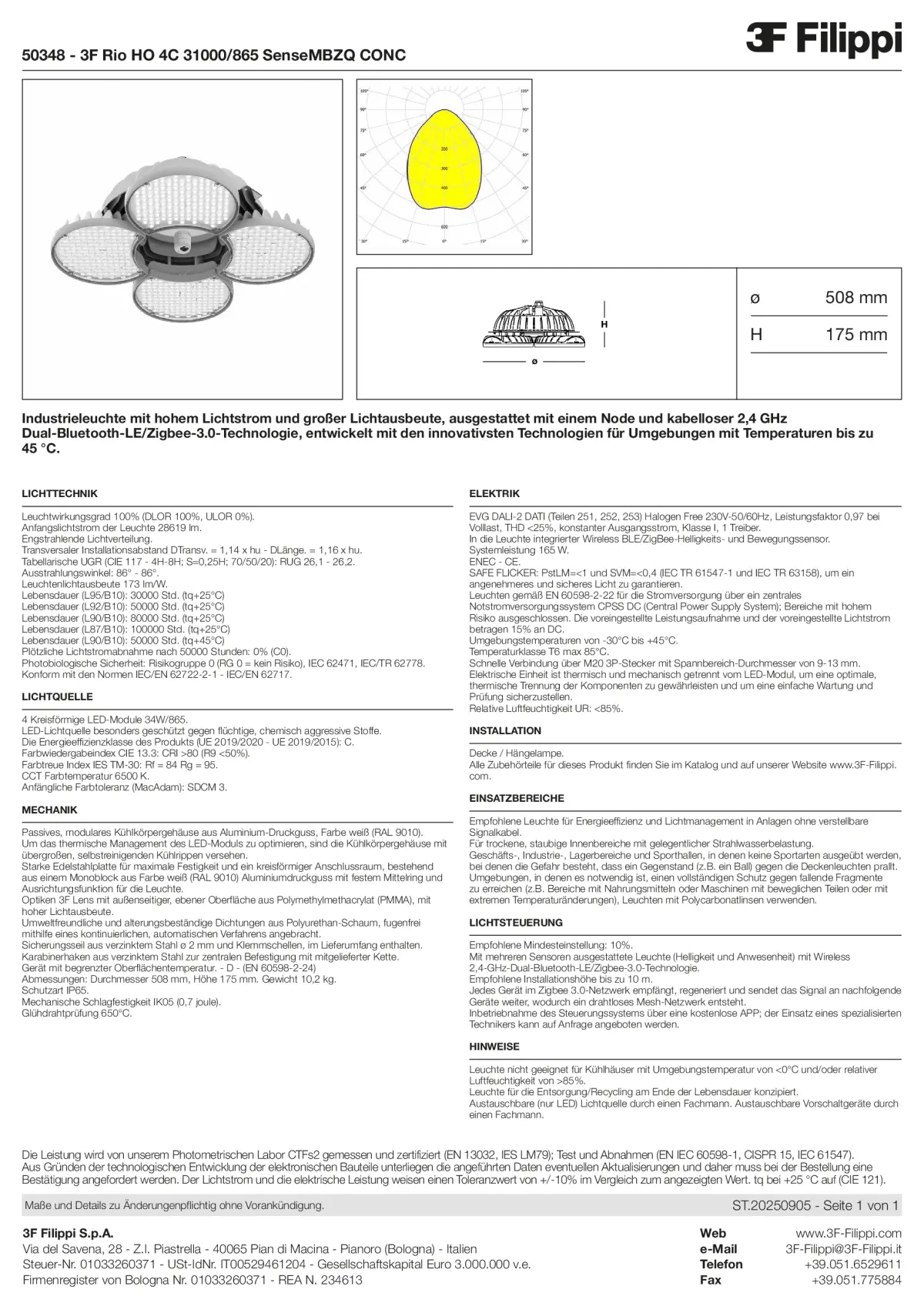 50348 - 3F Rio HO 4C 31000-865 SenseMBZQ CONC - Datasheet - de
