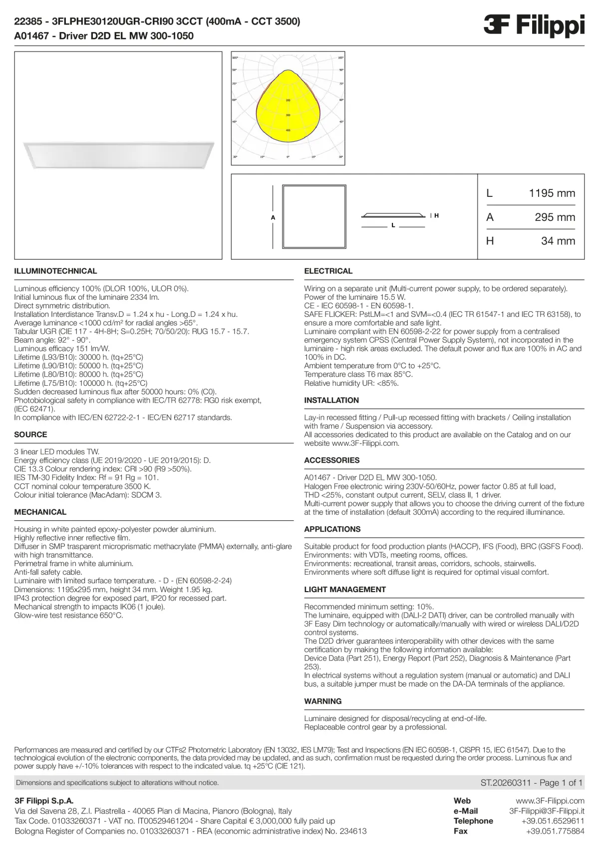 22385+A01467 - 3FLPHE30120UGR-CRI90 3CCT (400mA - CCT 3500) + D2D EL MW 300-1050 - Datasheet - en