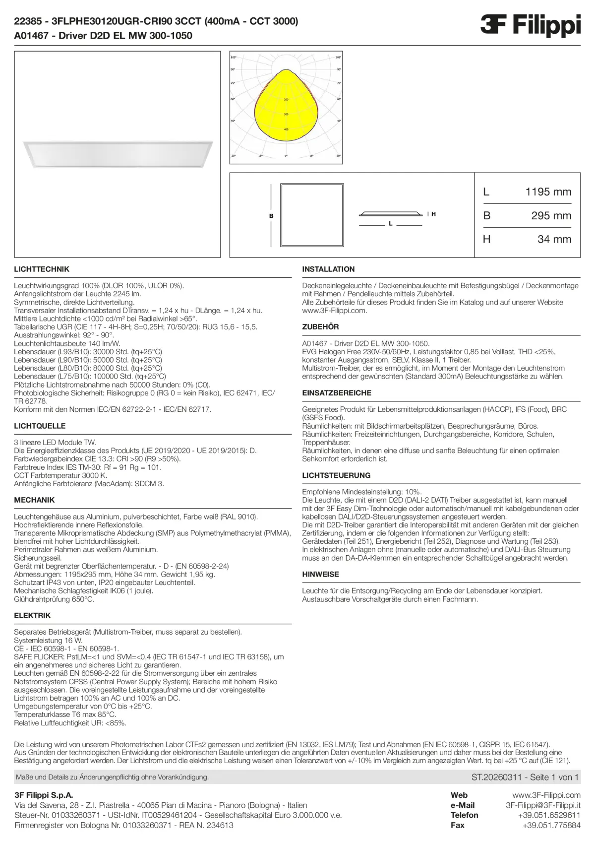 22385+A01467 - 3FLPHE30120UGR-CRI90 3CCT (400mA - CCT 3000) + D2D EL MW 300-1050 - Datasheet - de