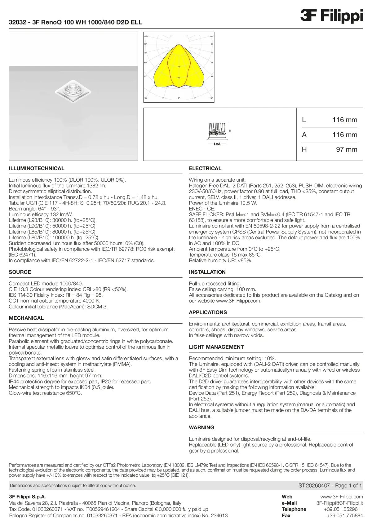 32032 - 3F RenoQ 100 WH 1000-840 D2D ELL - Datasheet - en