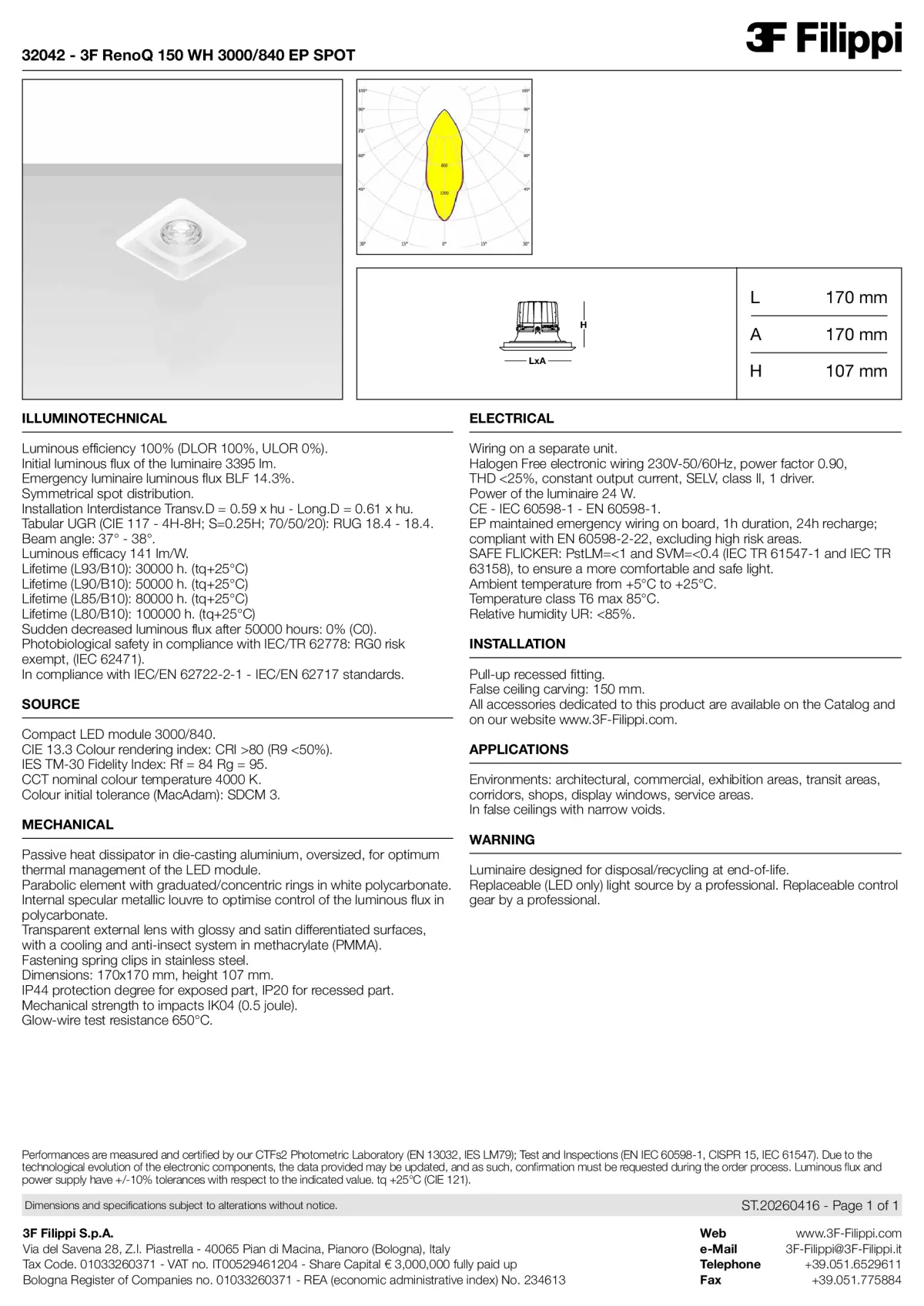 32042 - 3F RenoQ 150 WH 3000-840 EP SPOT - Datasheet - en