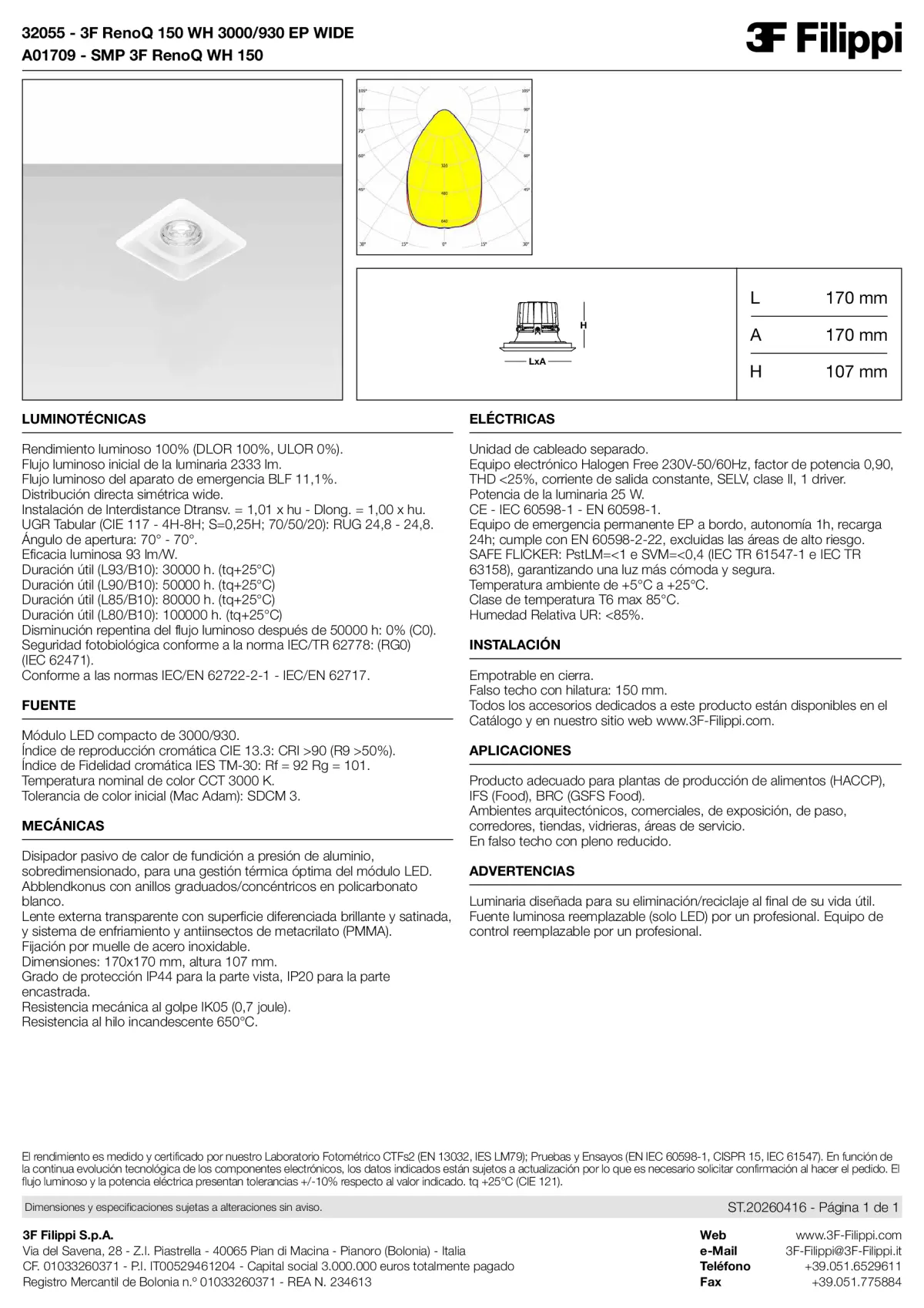 32055+A01709 - 3F RenoQ 150 WH 3000-930 EP WIDE + SMP WH - Datasheet - es