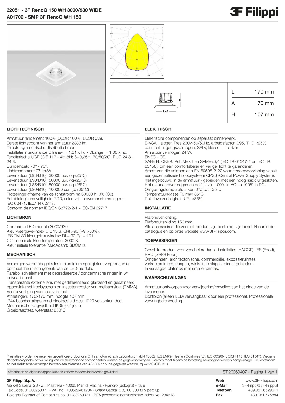 32051+A01709 - 3F RenoQ 150 WH 3000-930 WIDE + SMP WH - Datasheet - nl