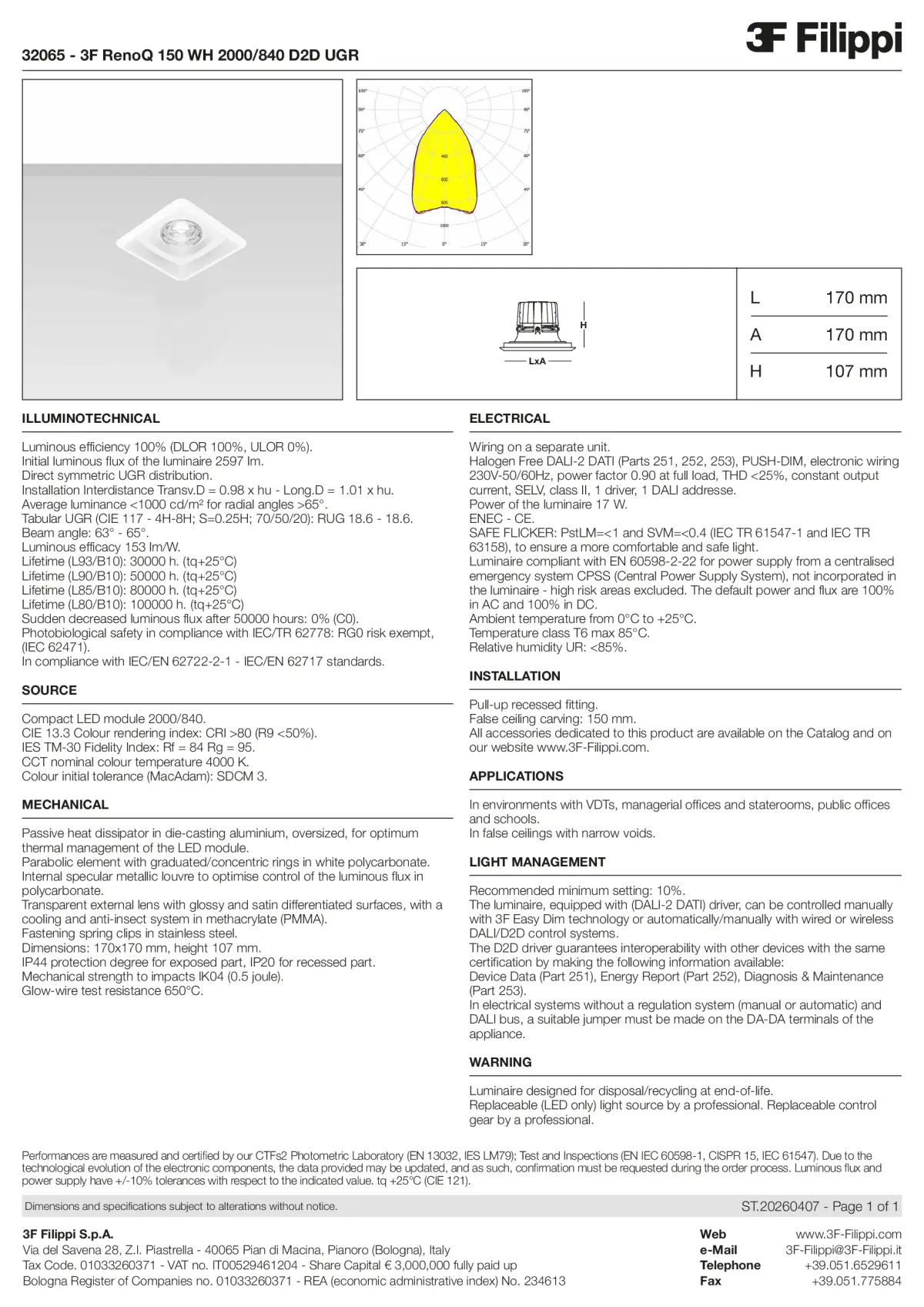 32065 - 3F RenoQ 150 WH 2000-840 D2D UGR - Datasheet - en