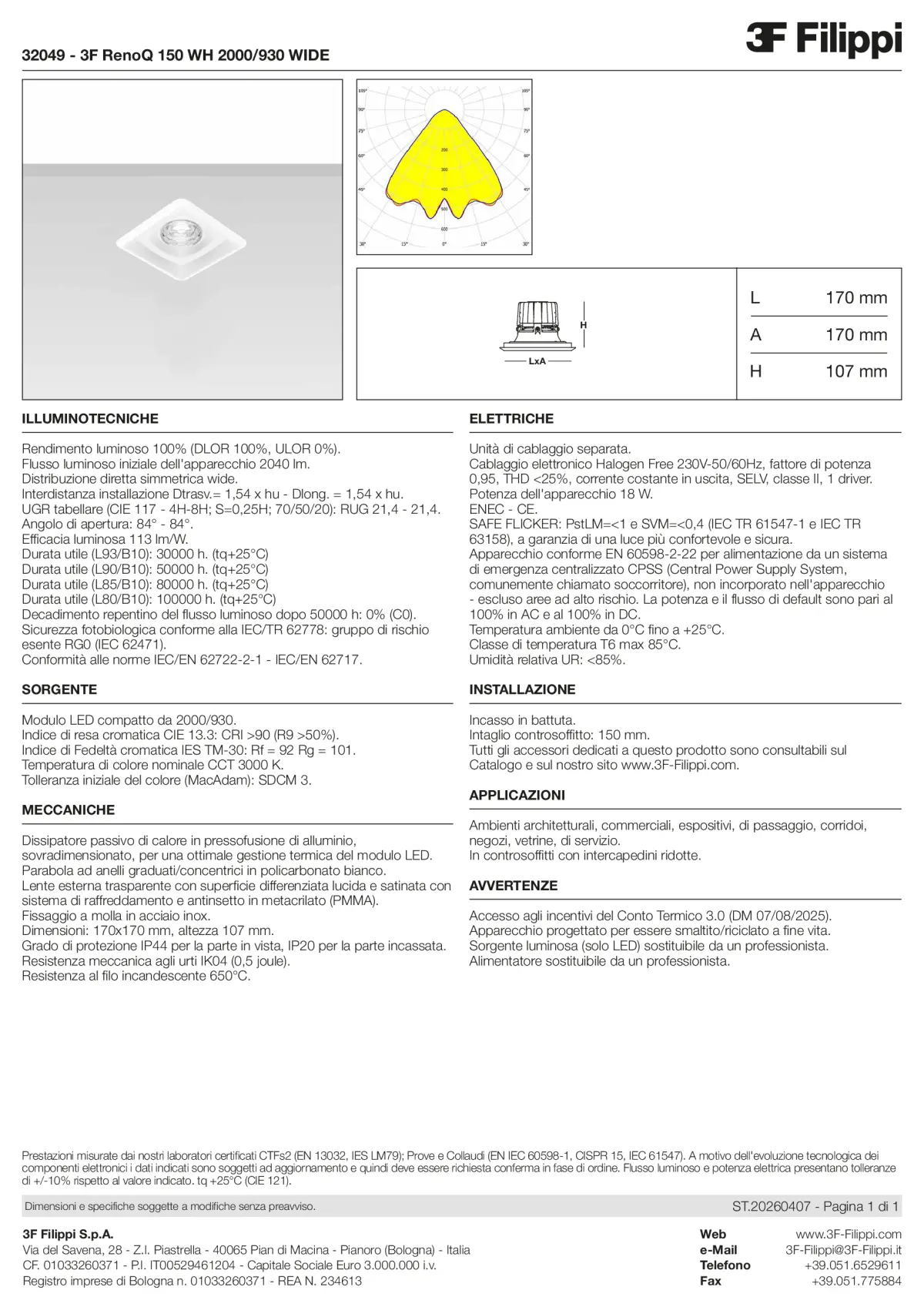 32049 - 3F RenoQ 150 WH 2000-930 WIDE - Datasheet - it