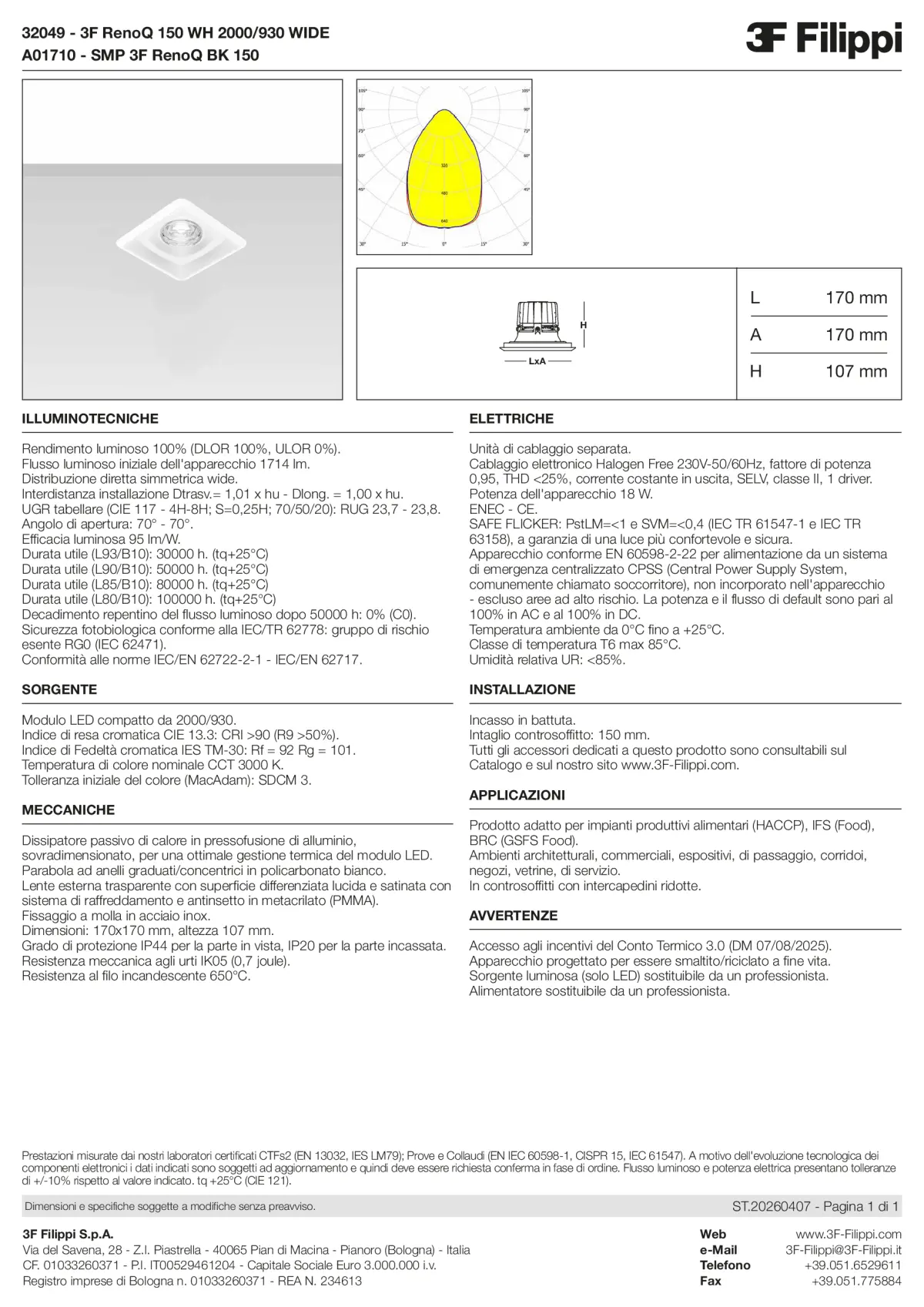 32049+A01710 - 3F RenoQ 150 WH 2000-930 WIDE + SMP BK - Datasheet - it