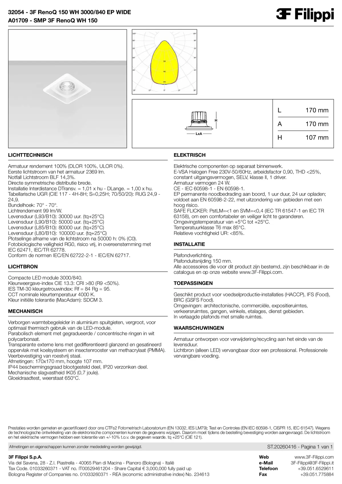 32054+A01709 - 3F RenoQ 150 WH 3000-840 EP WIDE + SMP WH - Datasheet - nl