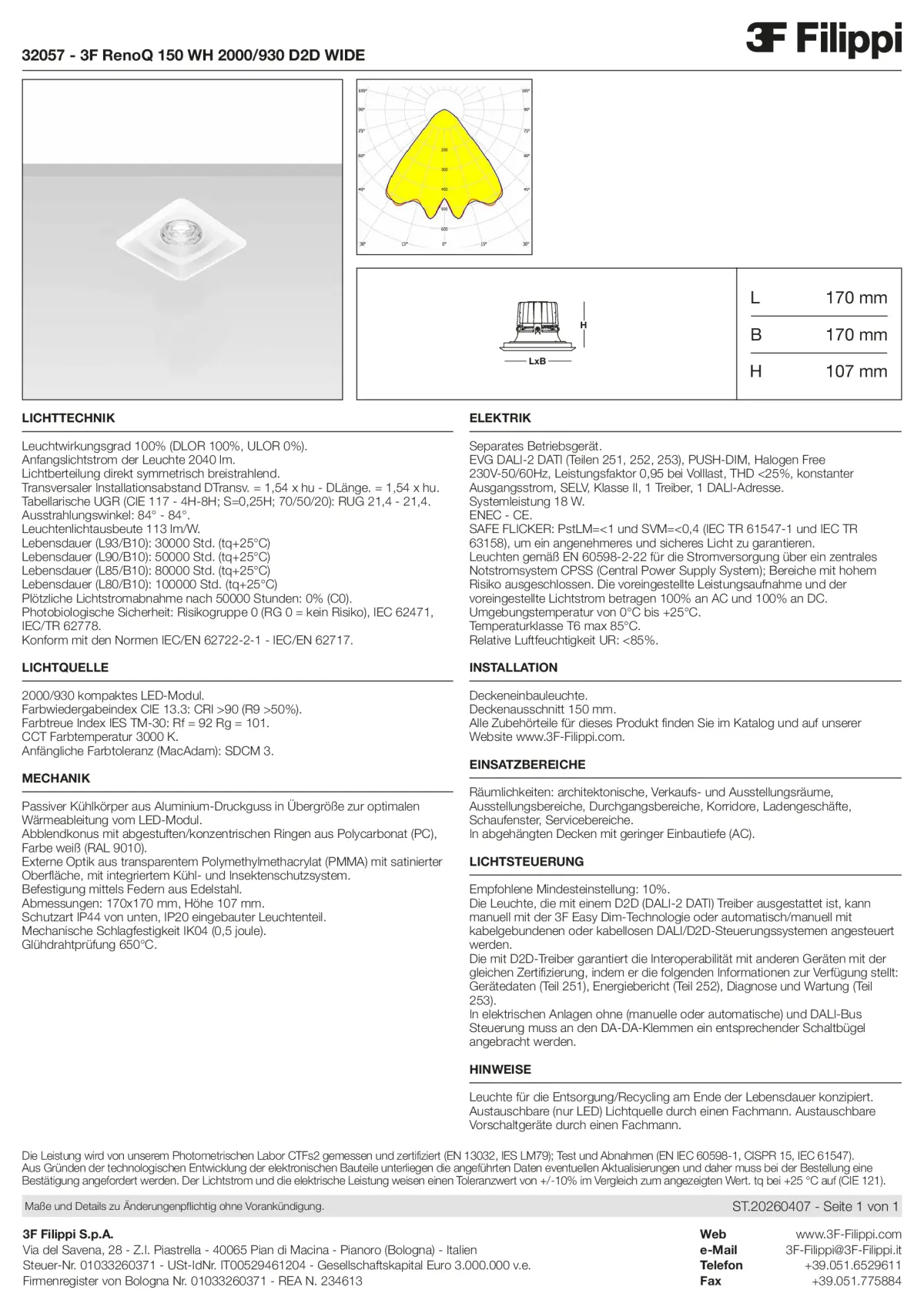 32057 - 3F RenoQ 150 WH 2000-930 D2D WIDE - Datasheet - de