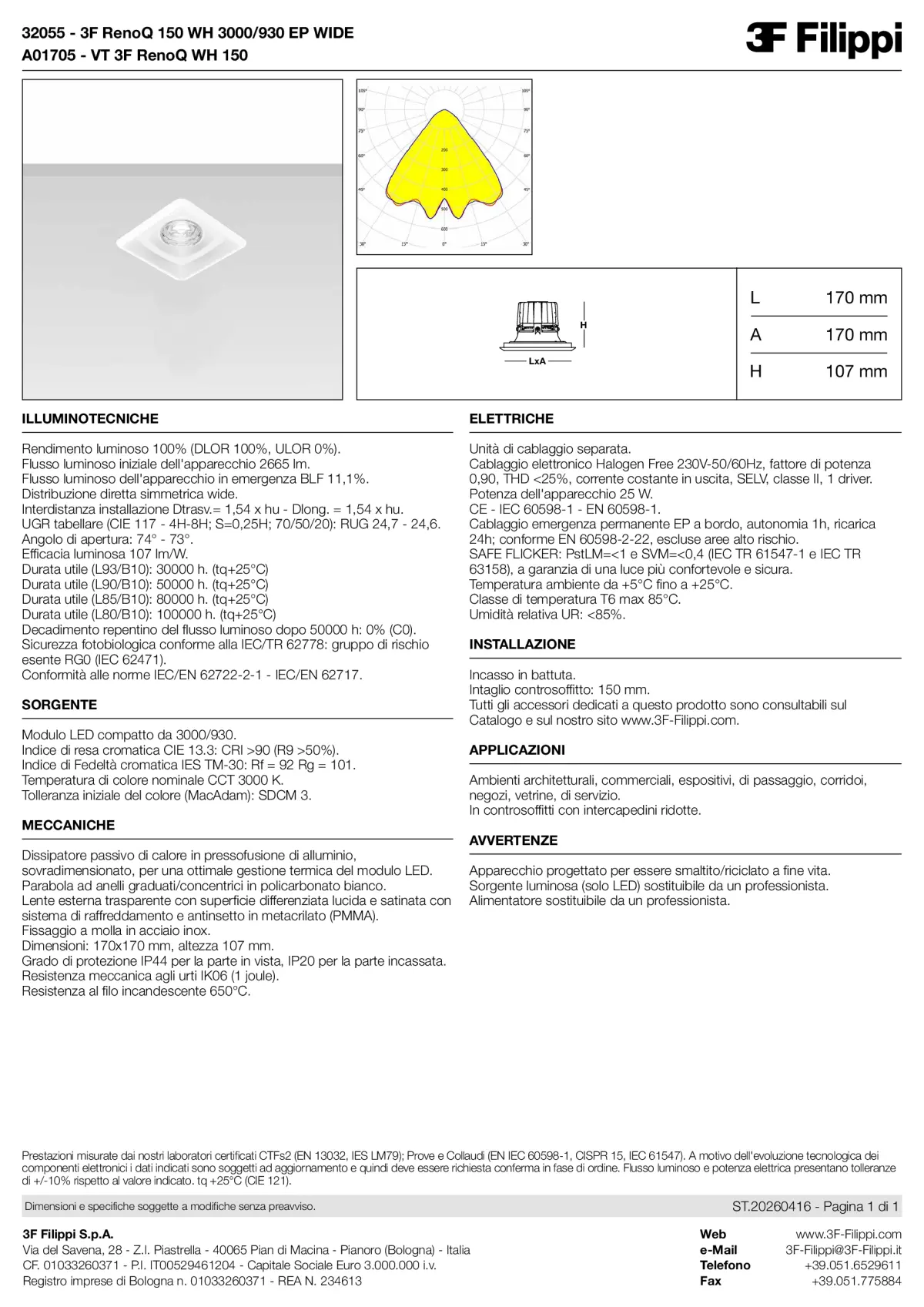 32055+A01705 - 3F RenoQ 150 WH 3000-930 EP WIDE + VT WH - Datasheet - it