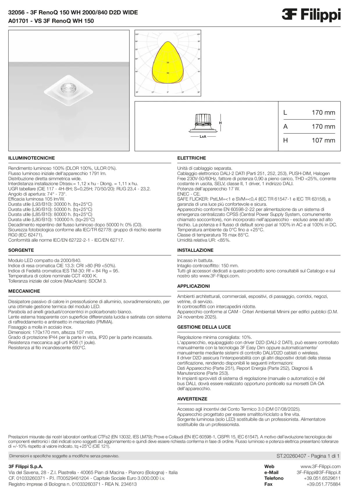 32056+A01701 - 3F RenoQ 150 WH 2000-840 D2D WIDE + VS WH - Datasheet - it