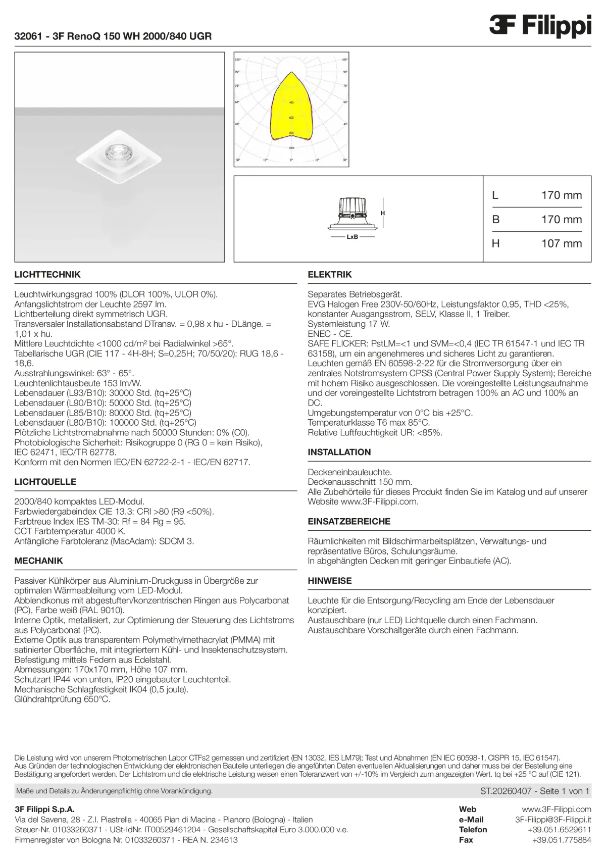32061 - 3F RenoQ 150 WH 2000-840 UGR - Datasheet - de
