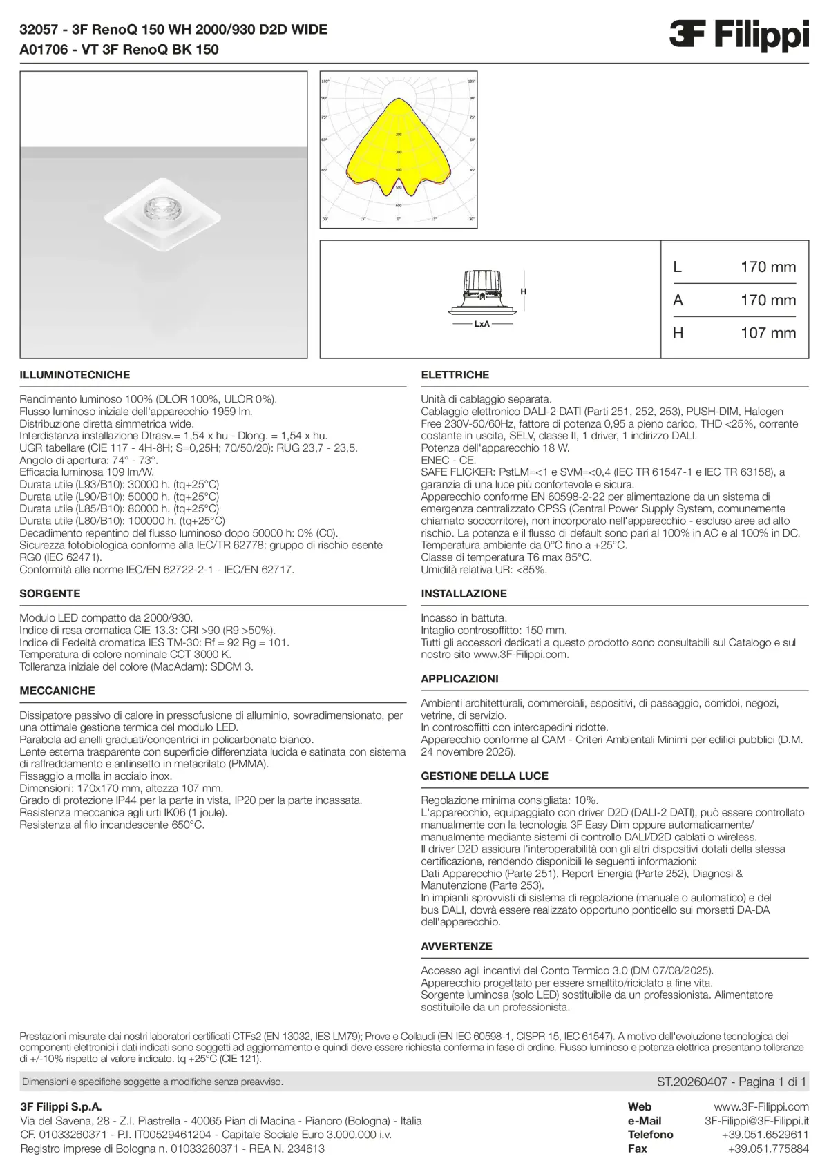 32057+A01706 - 3F RenoQ 150 WH 2000-930 D2D WIDE + VT BK - Datasheet - it