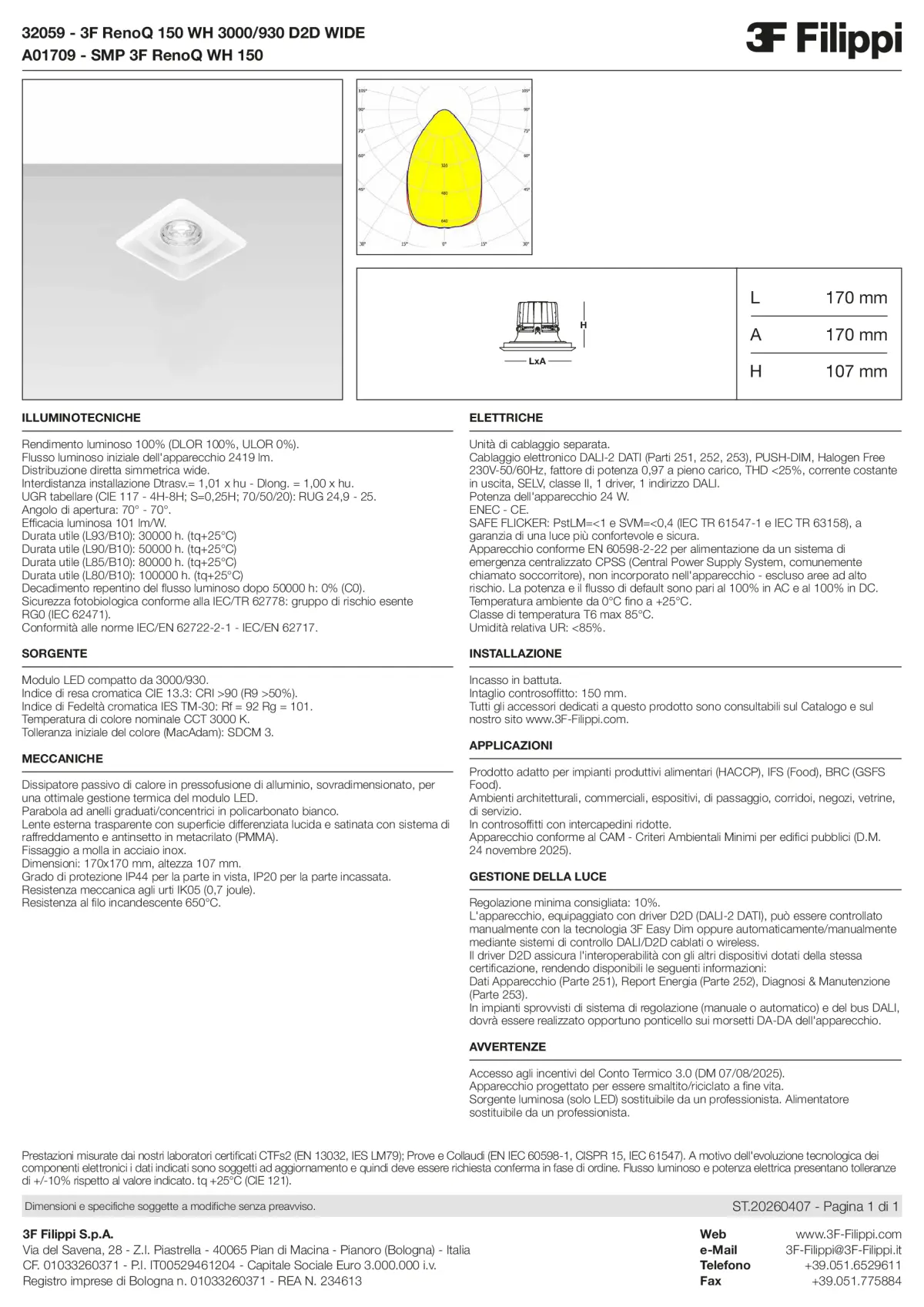 32059+A01709 - 3F RenoQ 150 WH 3000-930 D2D WIDE + SMP WH - Datasheet - it