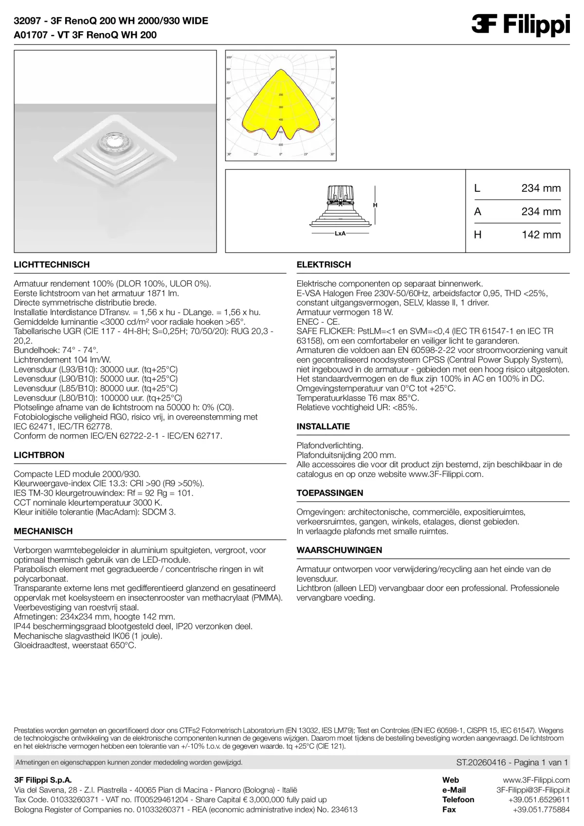 32097+A01707 - 3F RenoQ 200 WH 2000-930 WIDE + VT WH - Datasheet - nl