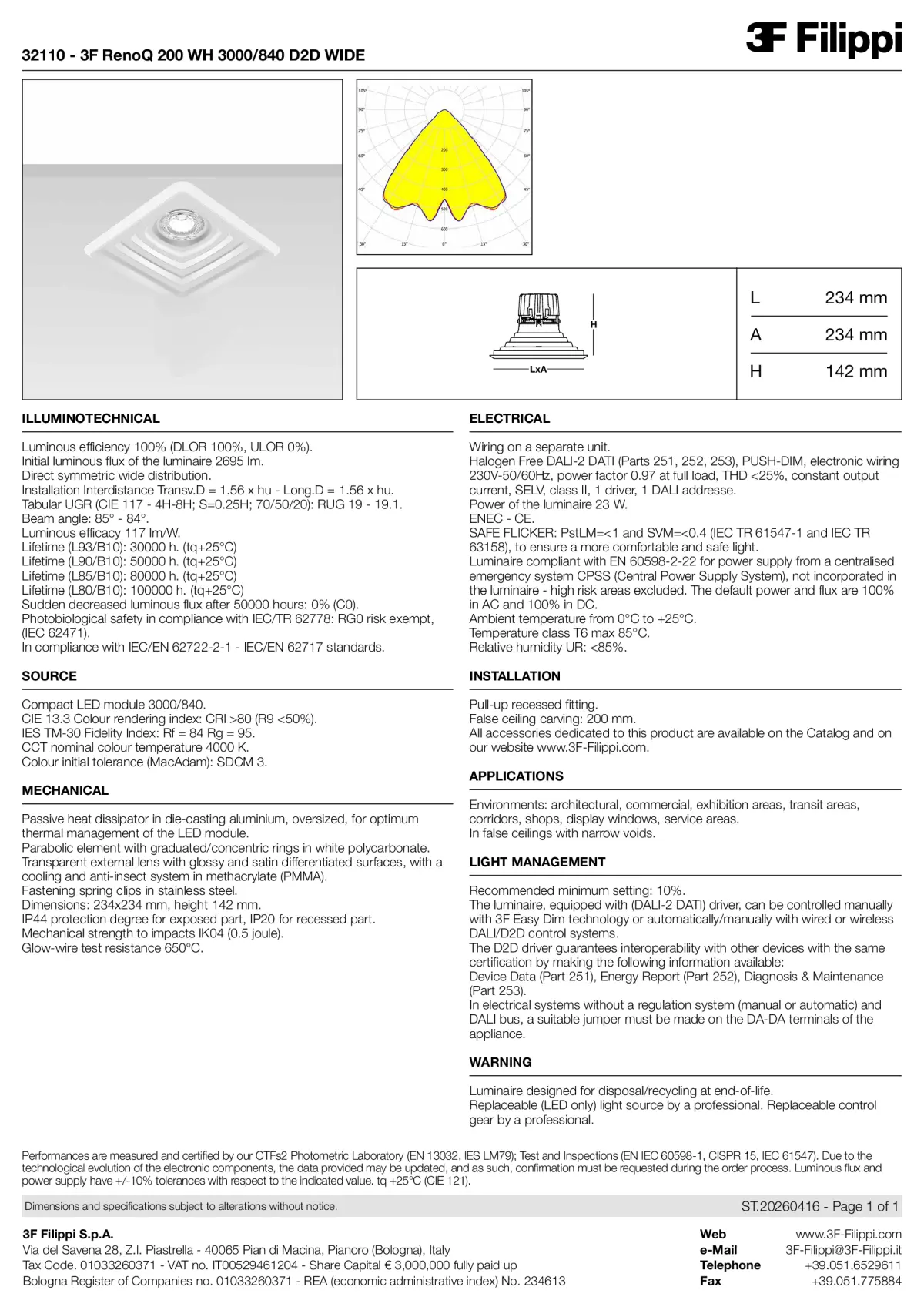 32110 - 3F RenoQ 200 WH 3000-840 D2D WIDE - Datasheet - en
